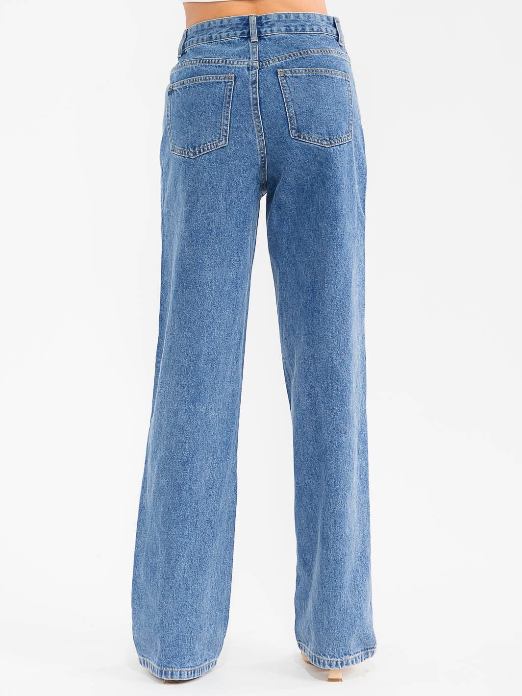 Straight Leg Denim Pants