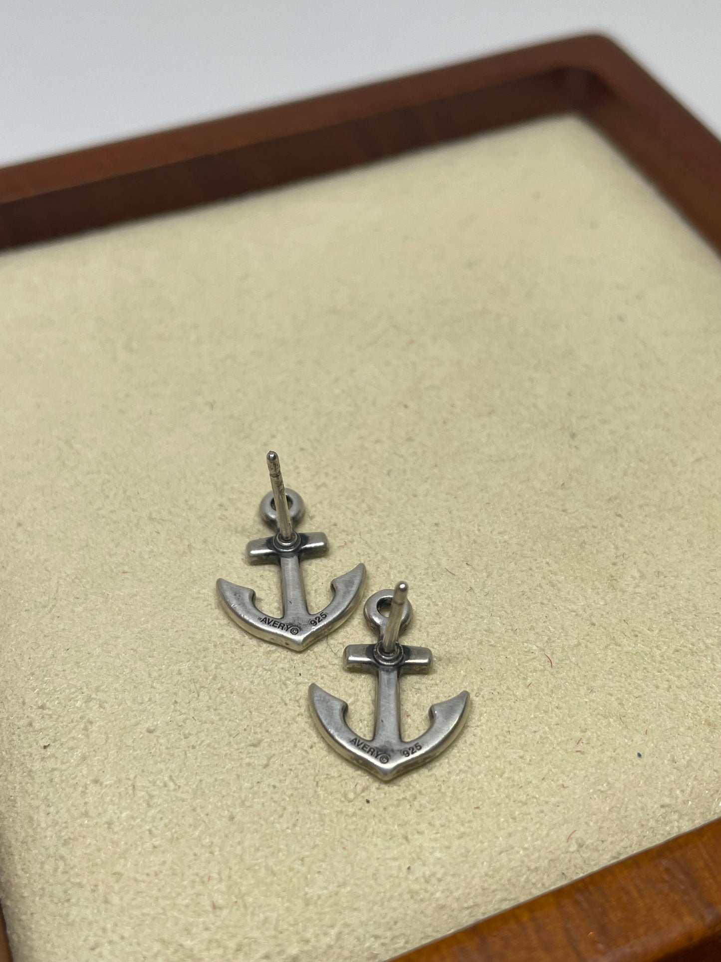 James Avery Retired Anchor Stud Earrings
