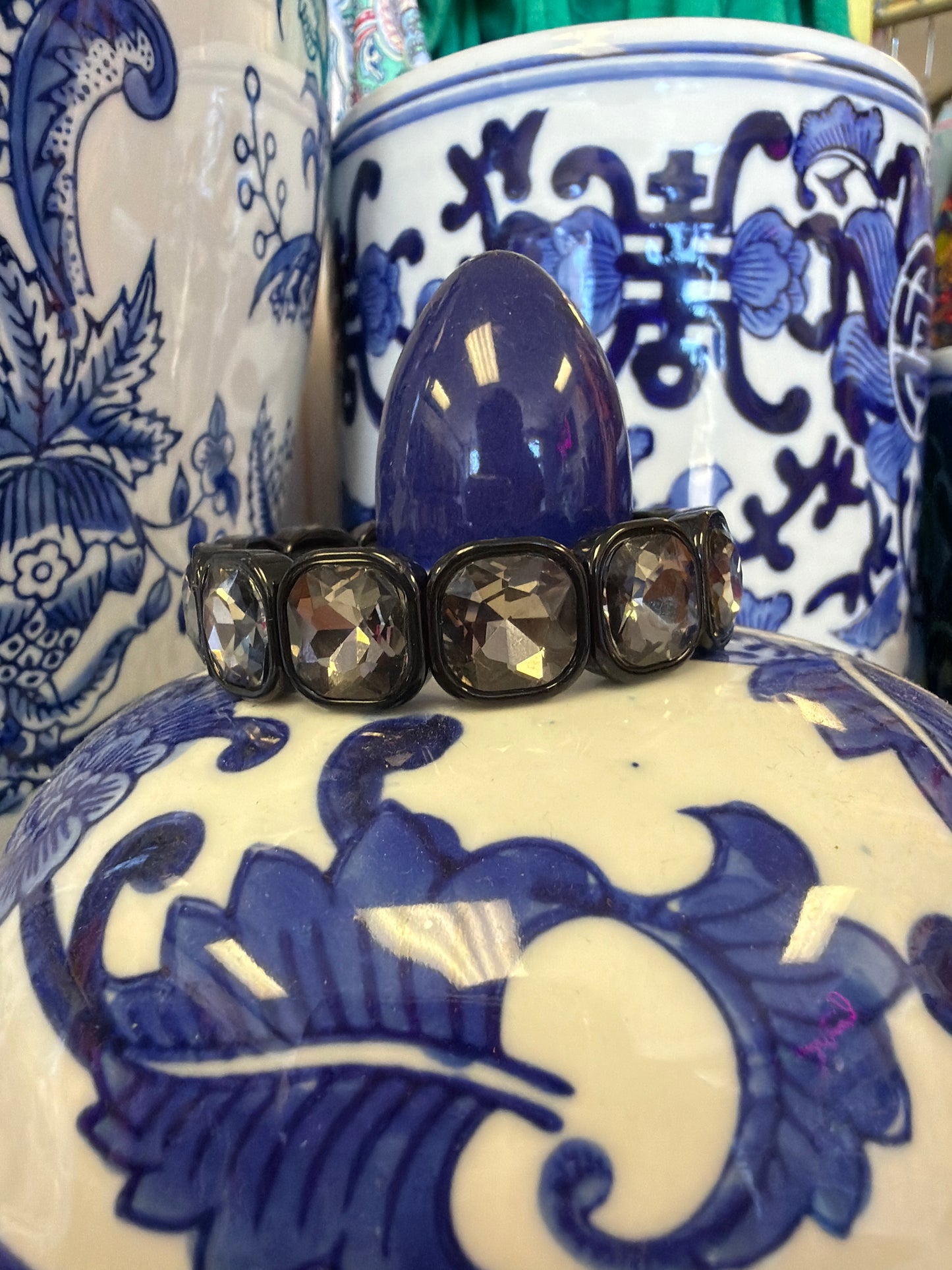 Crystal Gemstone Stretchy Bracelet