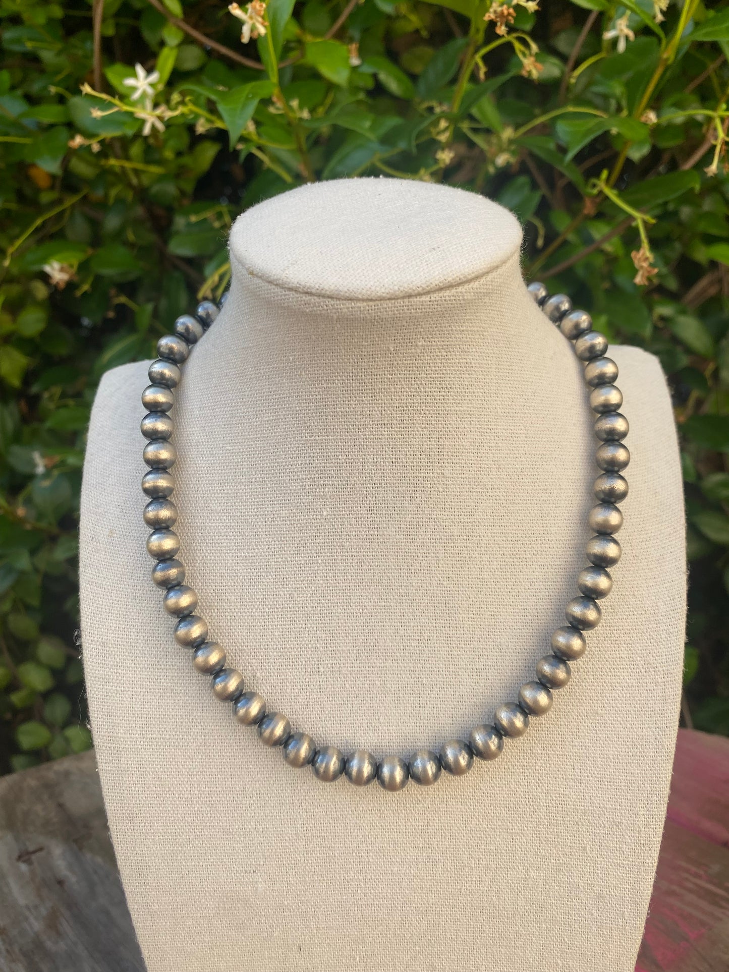 8mm Navajo | Navajo Style Handmade Navajo Style Pearls Necklace | Varying Lengths