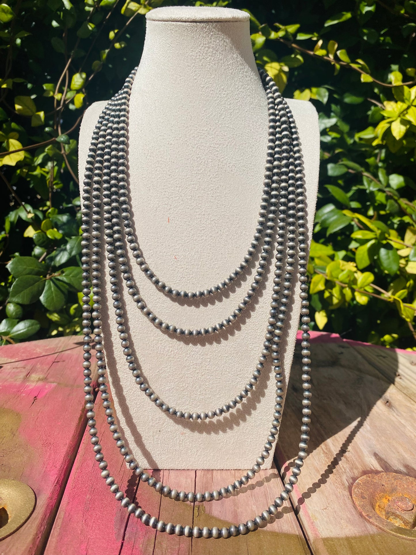 5mm Navajo | Navajo Style Handmade Navajo Style Pearls Necklace | Varying Lengths