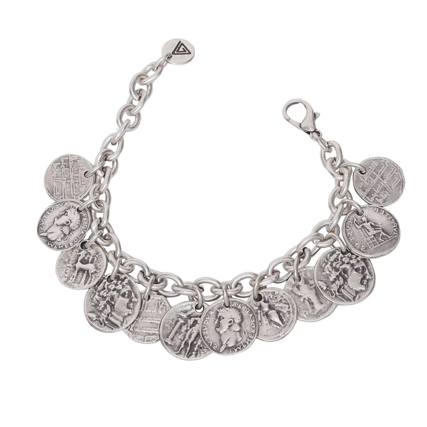 Handmade Pewter Coin Bracelet - 2920