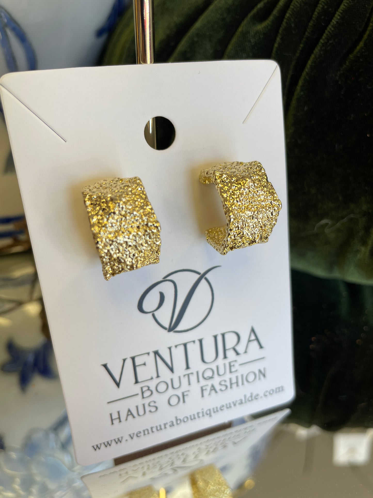 Gold Stud Post Earring