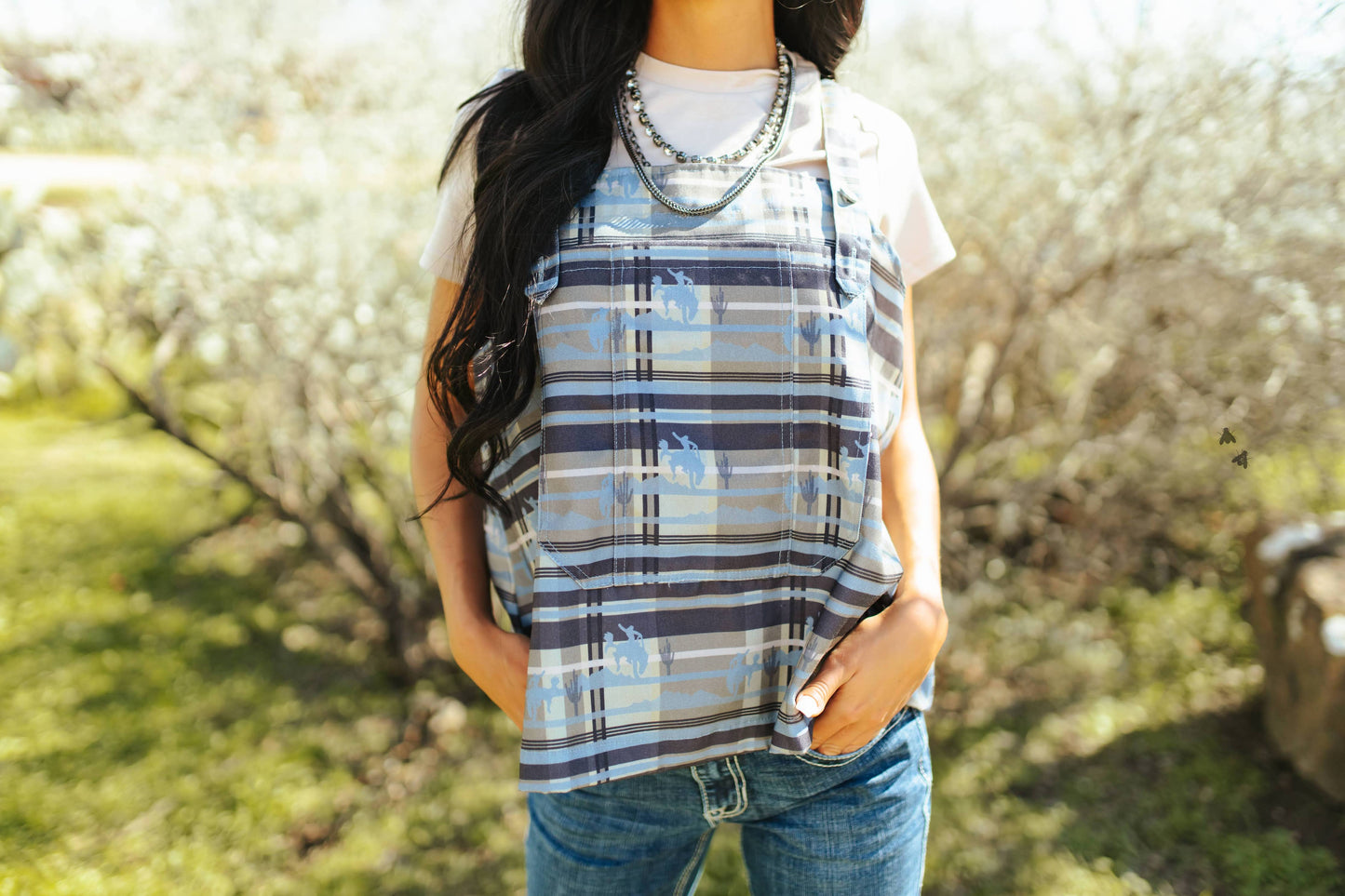 Buckin Bibs *Plaid L/XL