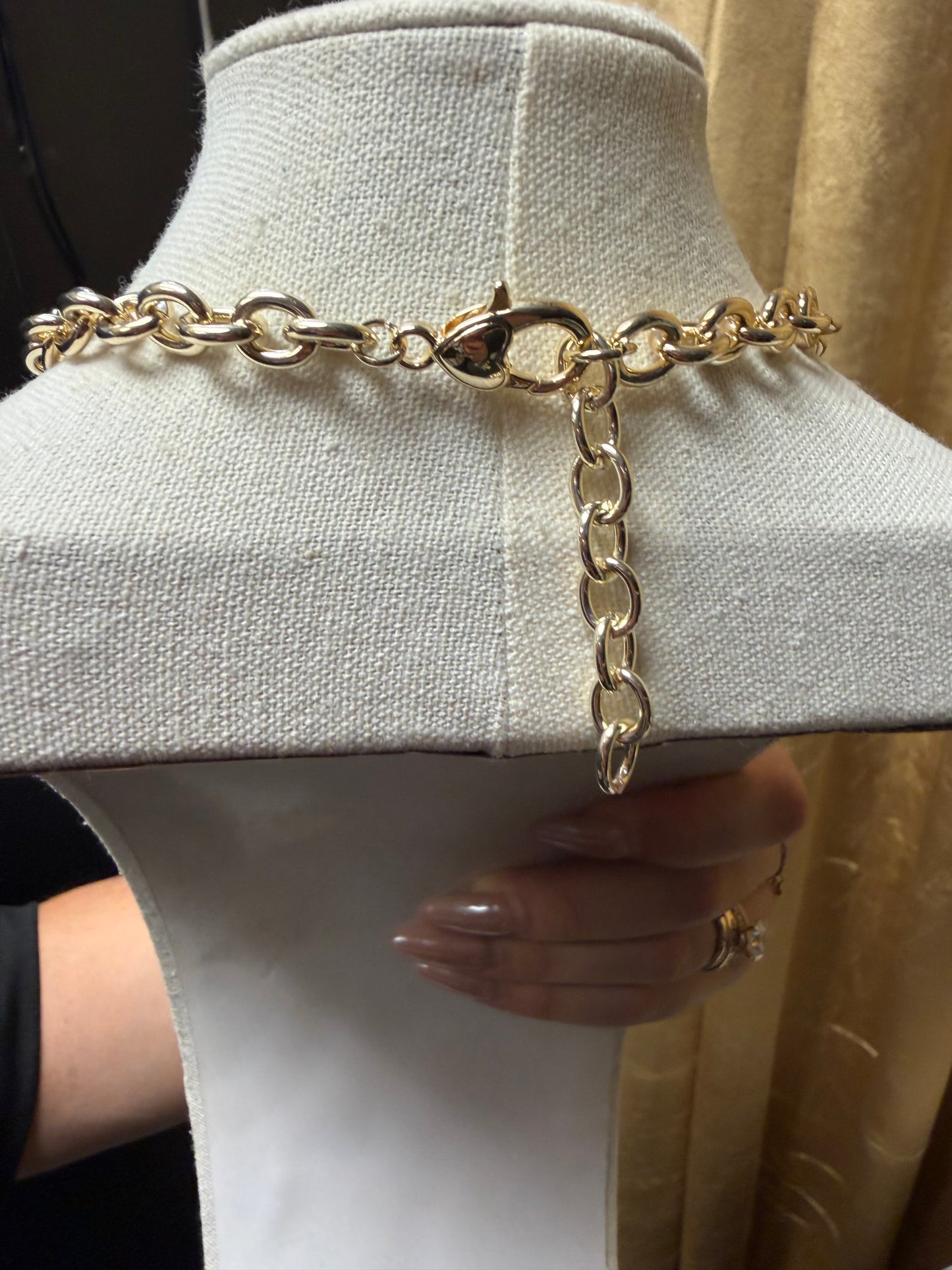 MX Multi Charm Gold Necklace