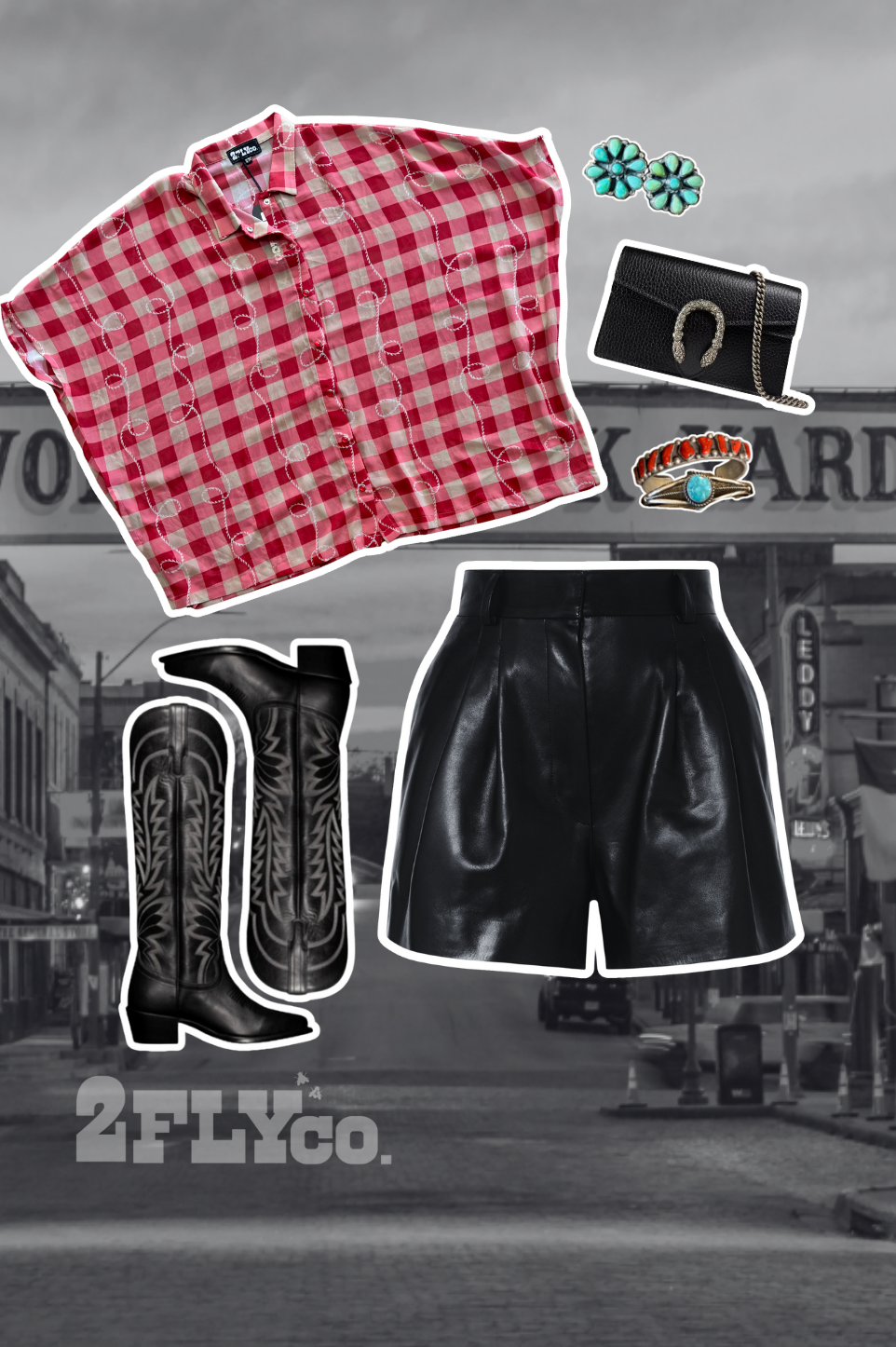 SQUARE DANCE *GINGYROPE: L/XL