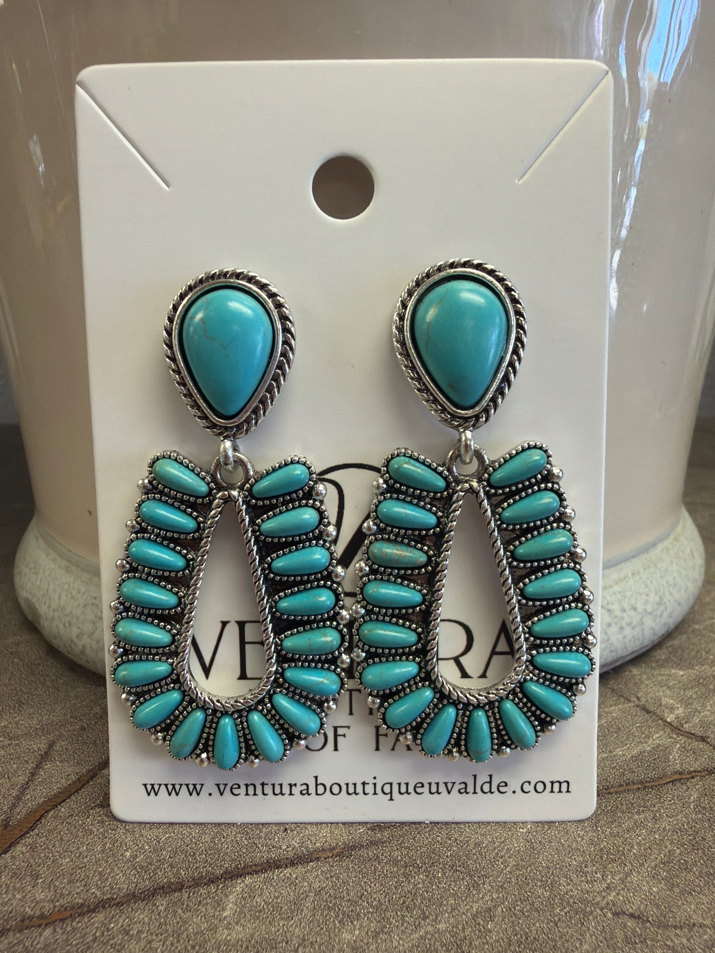 Southwestern Drop Post Stud Earrings