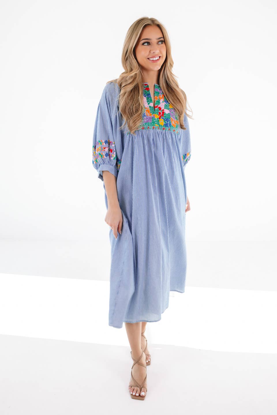 The Tristen Midi Dress: L