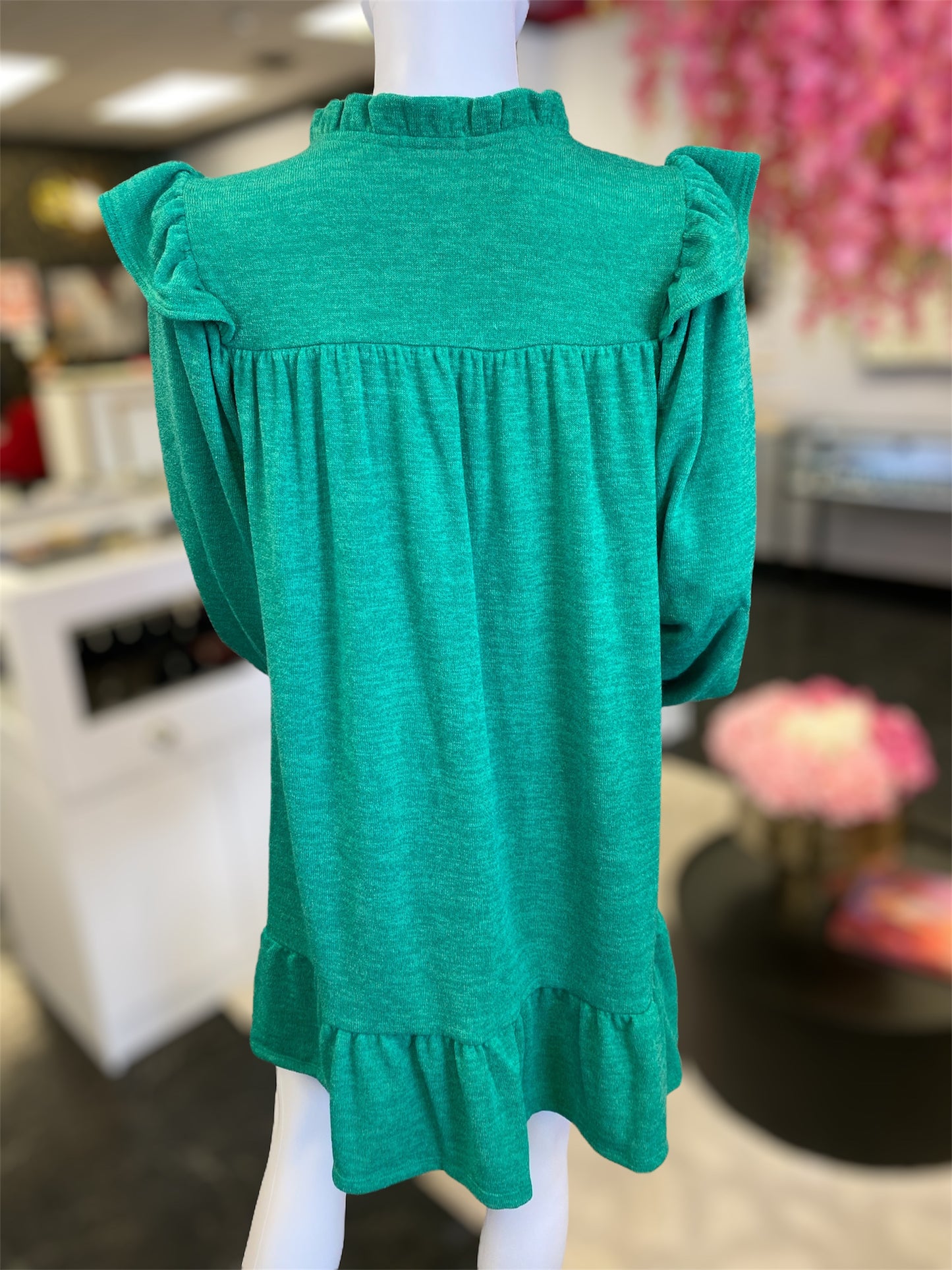 Green Sweater Dress
