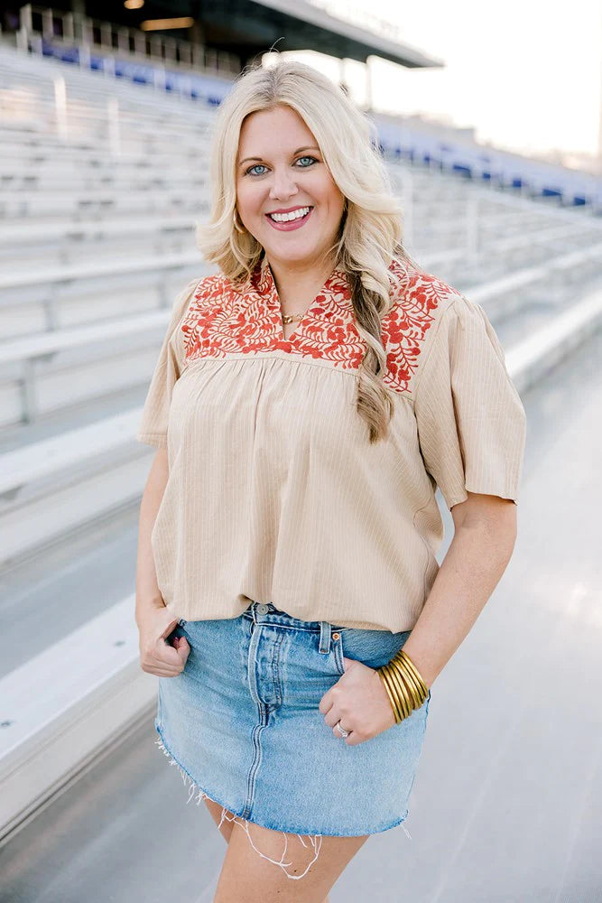 Havanah Top - Burnt Orange