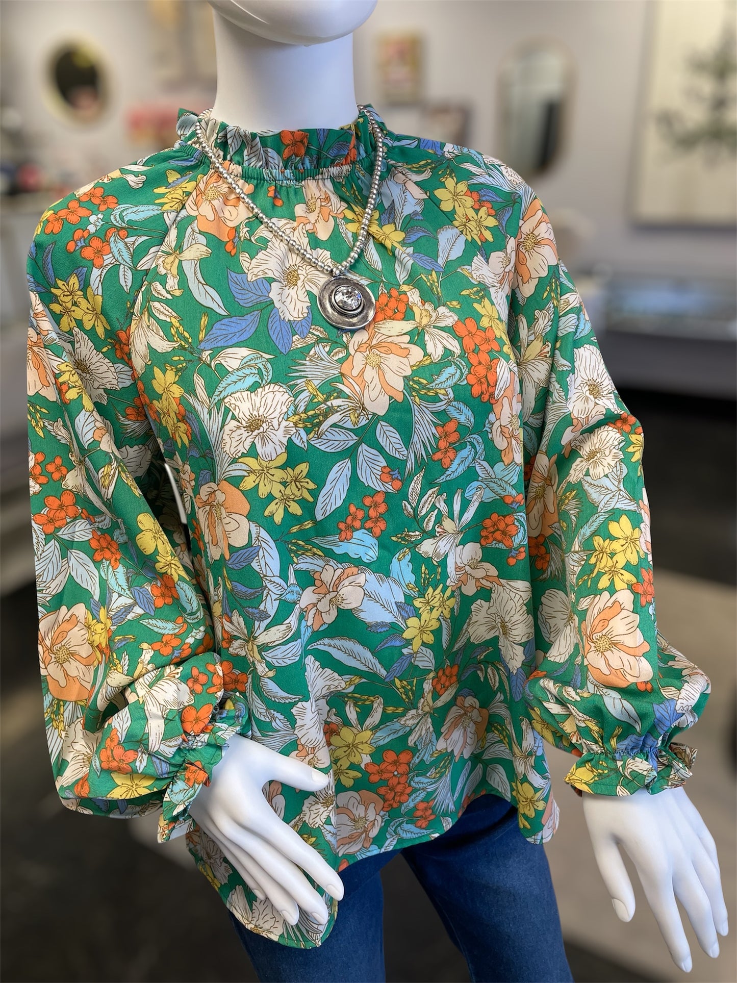 Floral Long Sleeve Top
