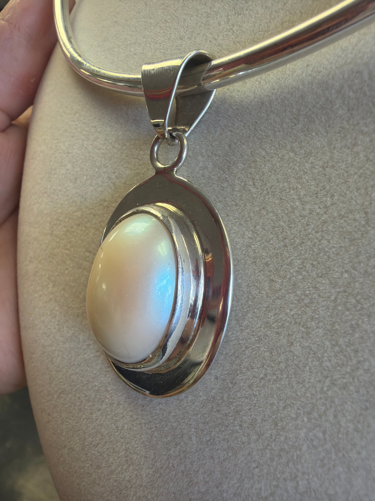 Sterling Silver Pearl Pendant