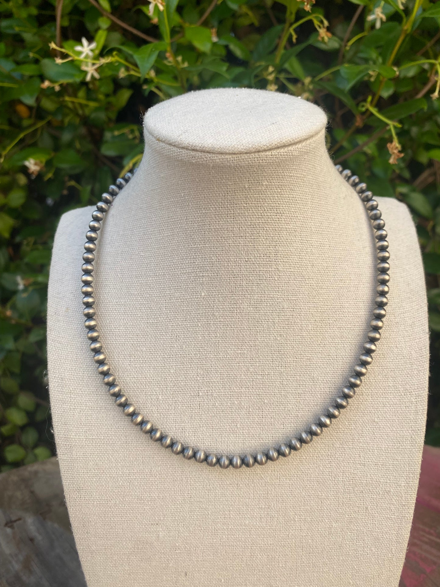 5mm Navajo | Navajo Style Handmade Navajo Style Pearls Necklace | Varying Lengths