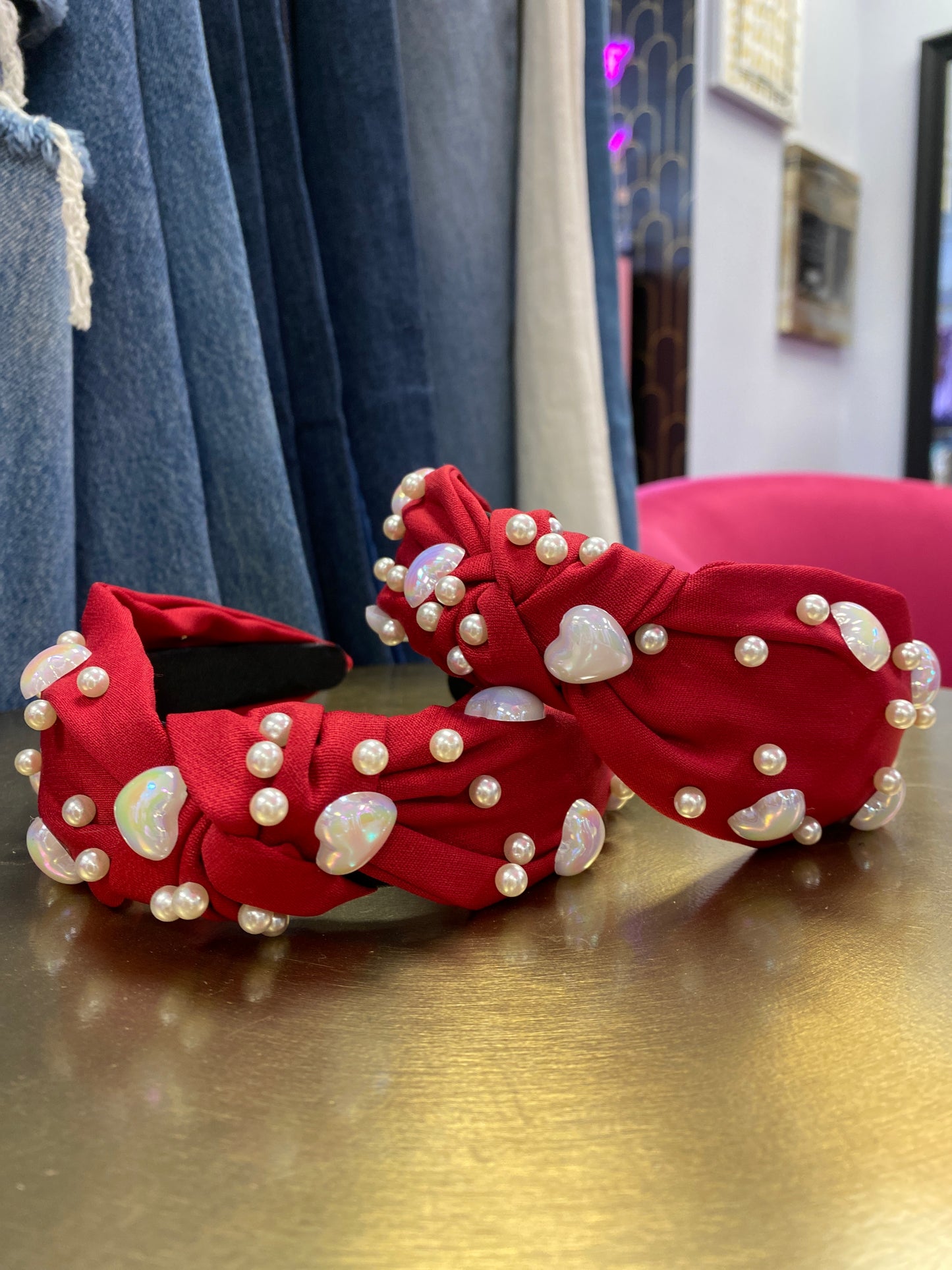 Iridescent Heart Headband