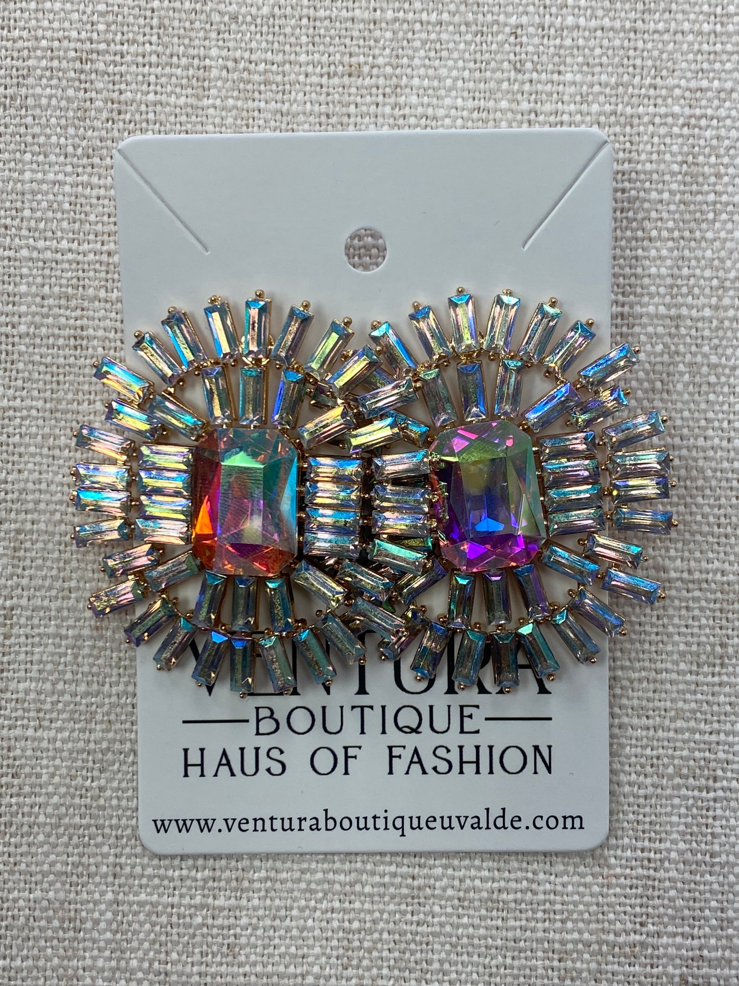 AB Stone Opulent Earrings