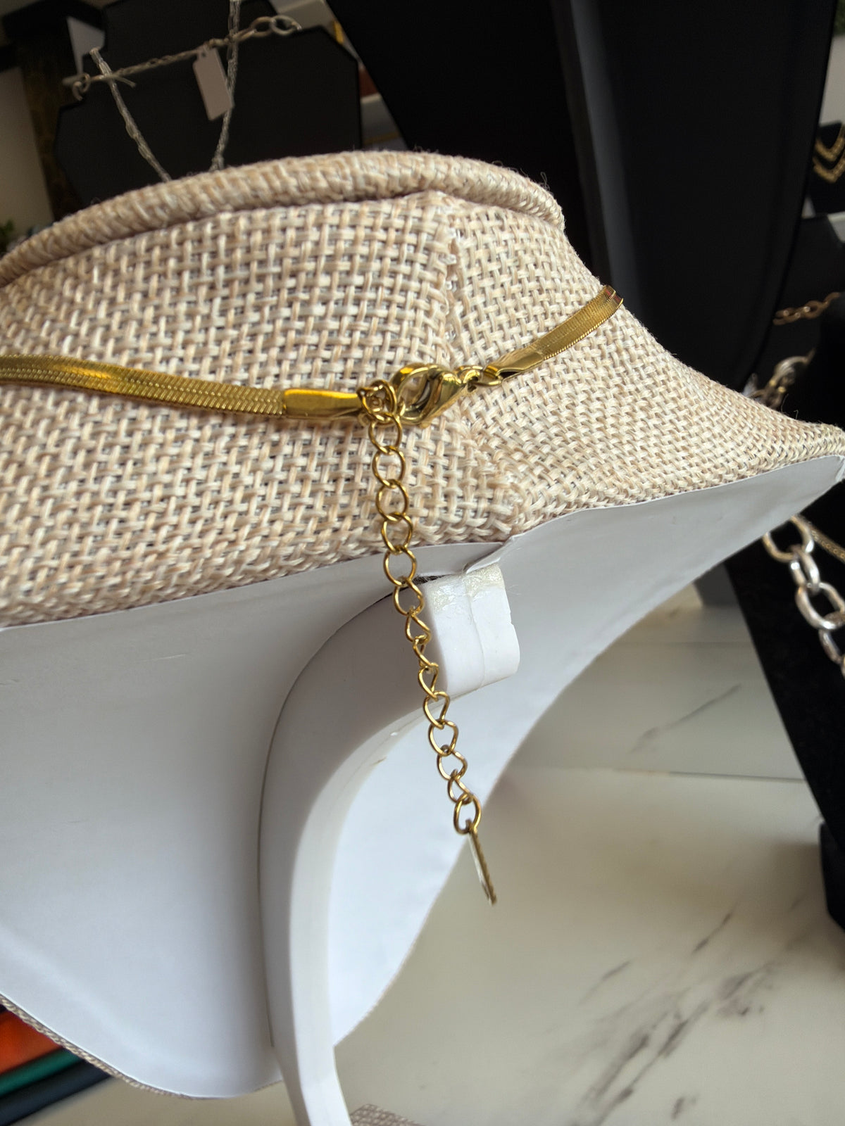 Crystal Frame Virgin Mary Necklace