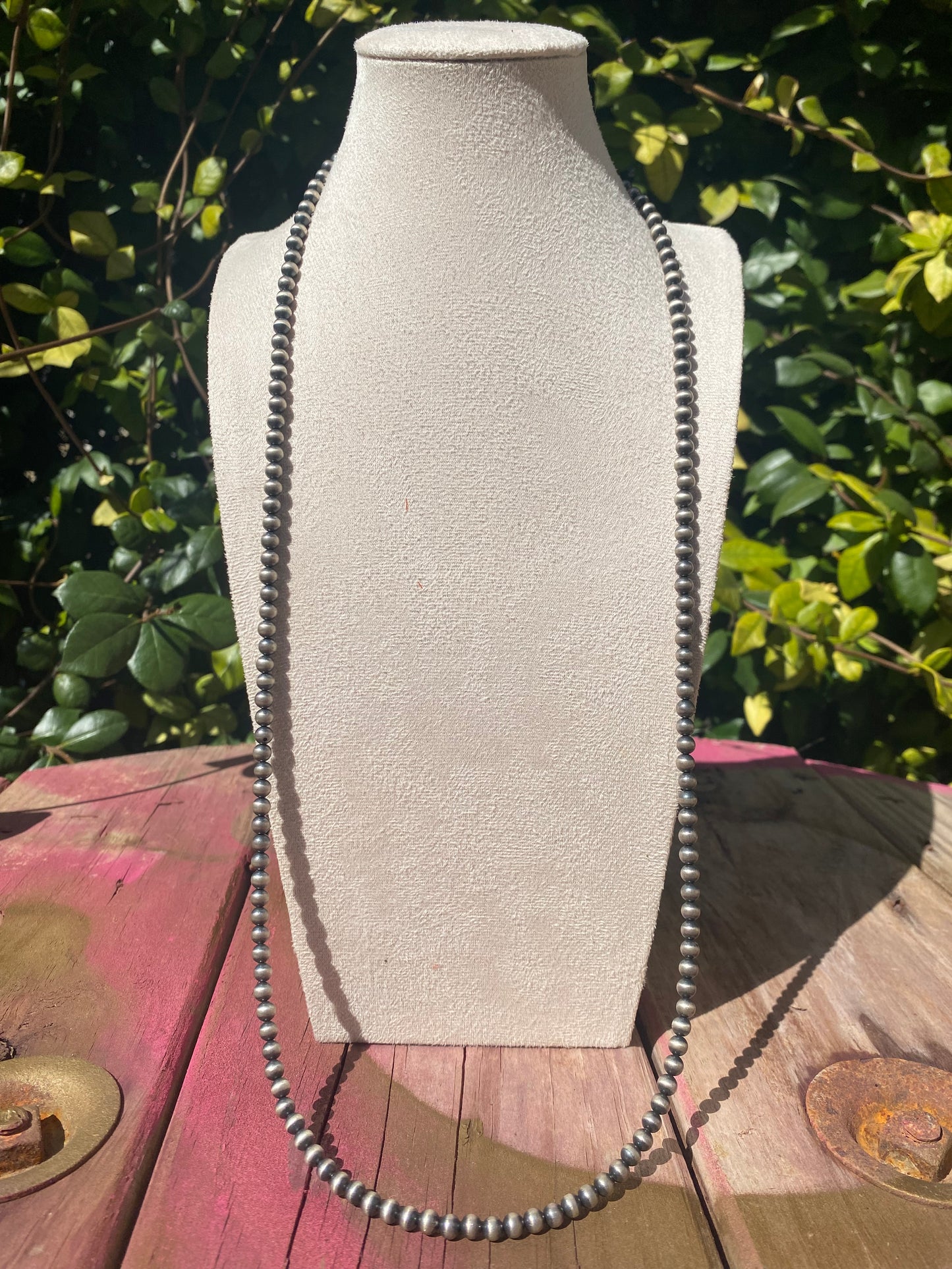 5mm Navajo | Navajo Style Handmade Navajo Style Pearls Necklace | Varying Lengths