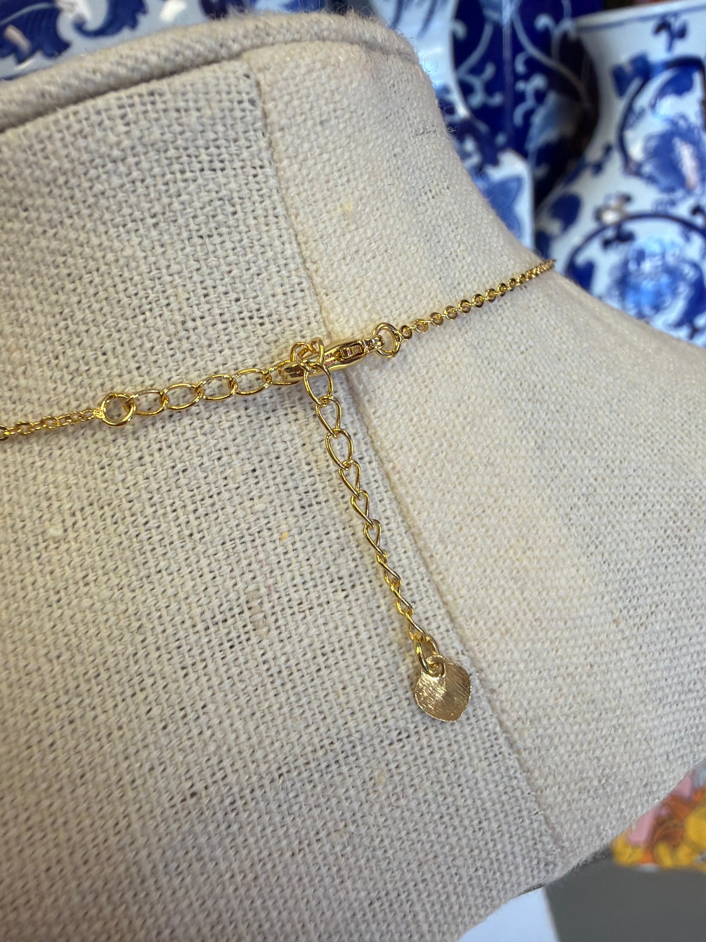 Crystal Cheetah Cross Necklace