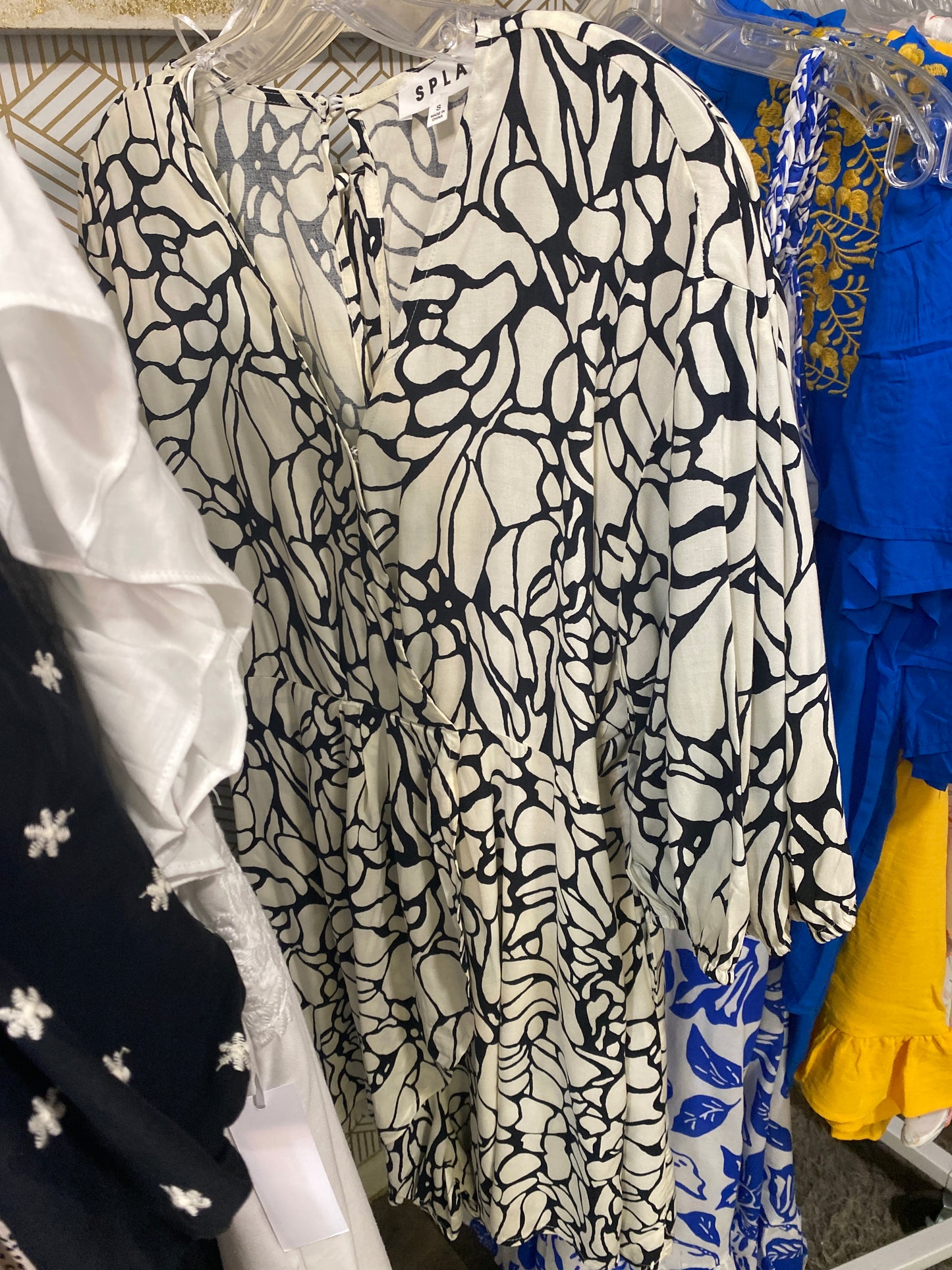 Black & white romper