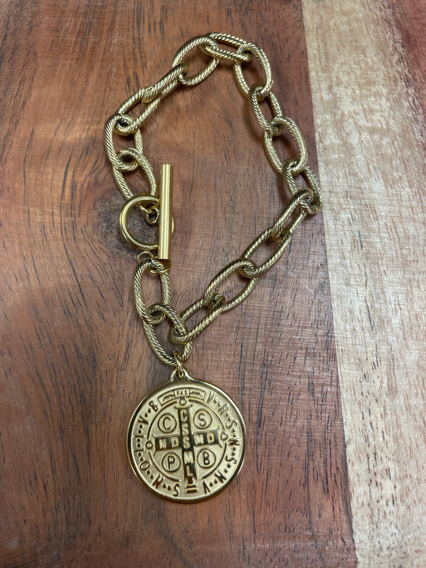 Toggle Saint Benedict Bracelets Stainless Steel