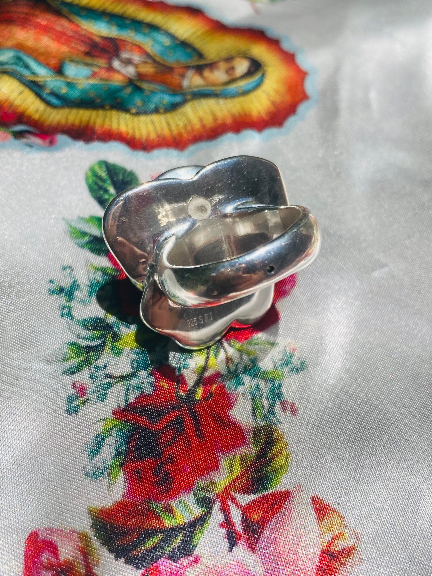 Rebecca Rose Sterling Silver Ring Size 9