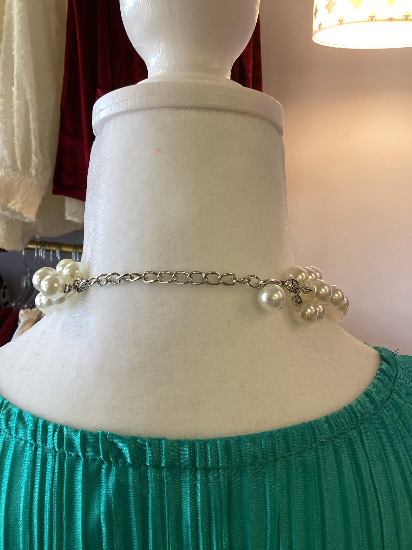 Turquoise Pearl Heart Layered Necklace