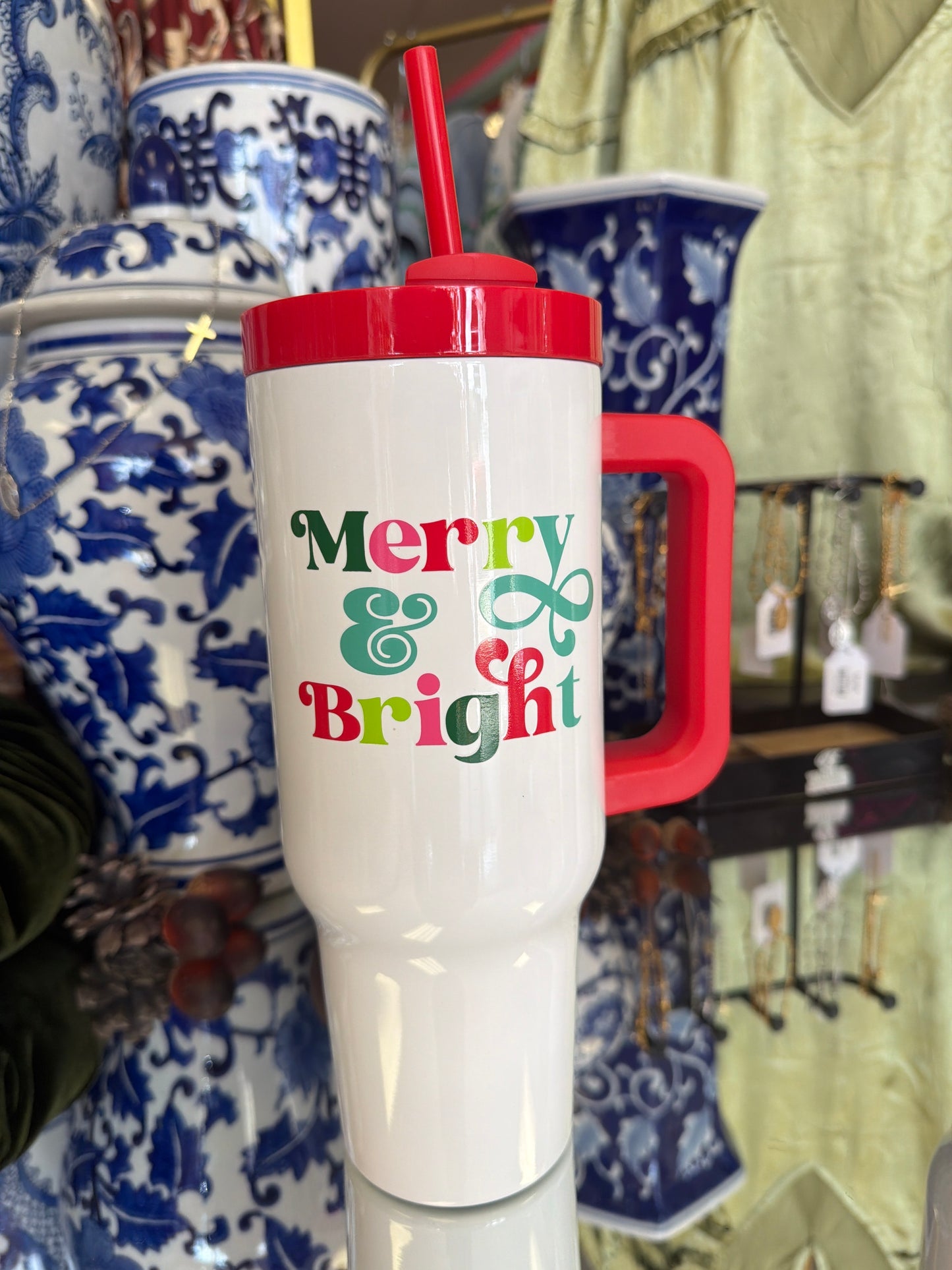 Merry & Bright 40 oz Tumbler