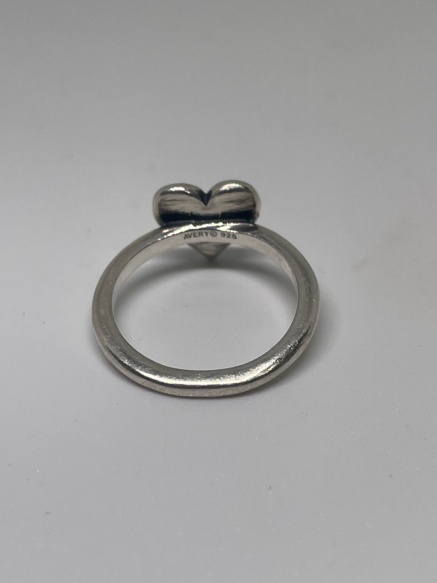 James Avery Delicate Heart Initial Ring C Size 4.5