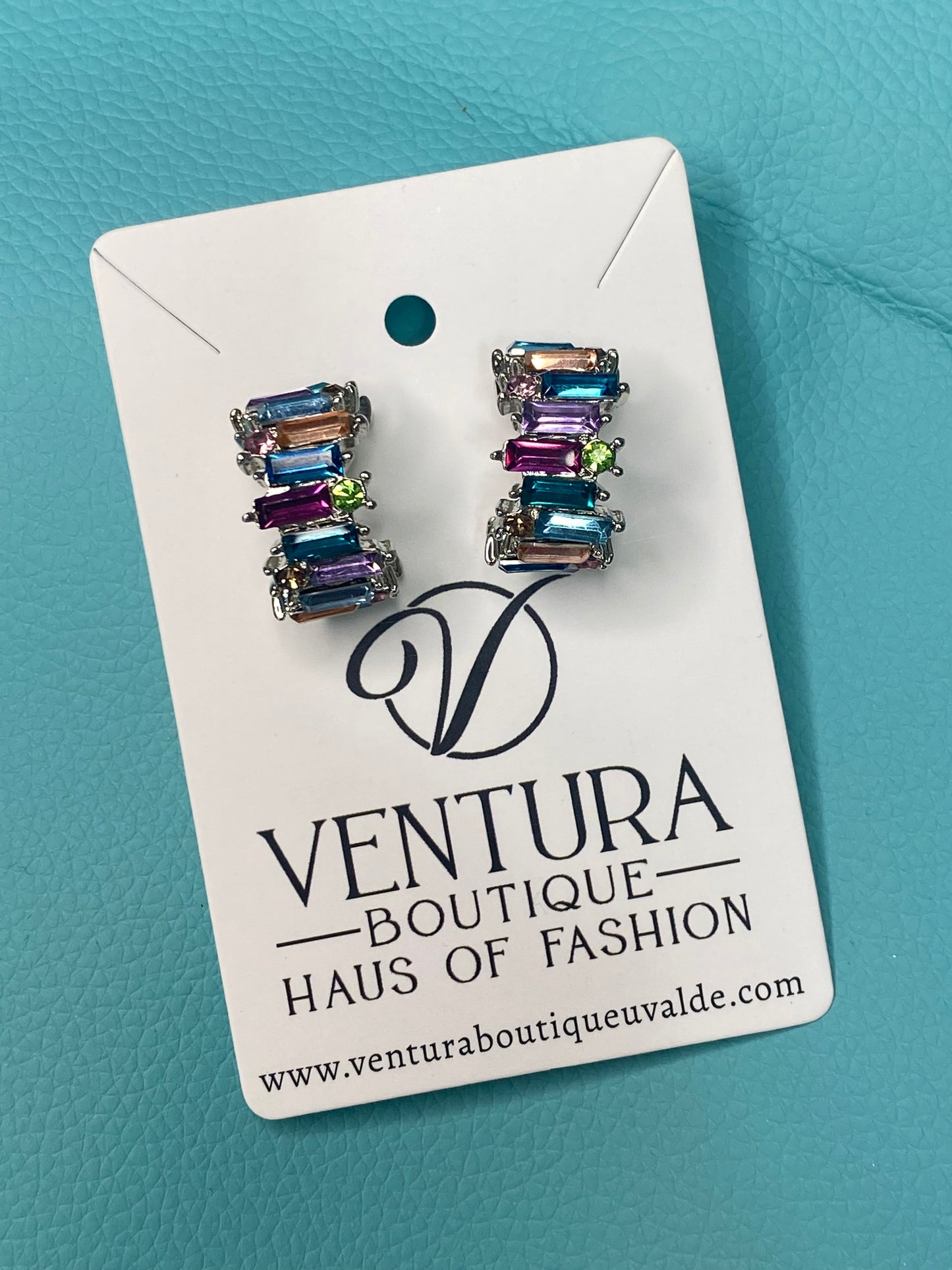  Baguette Post Earrings