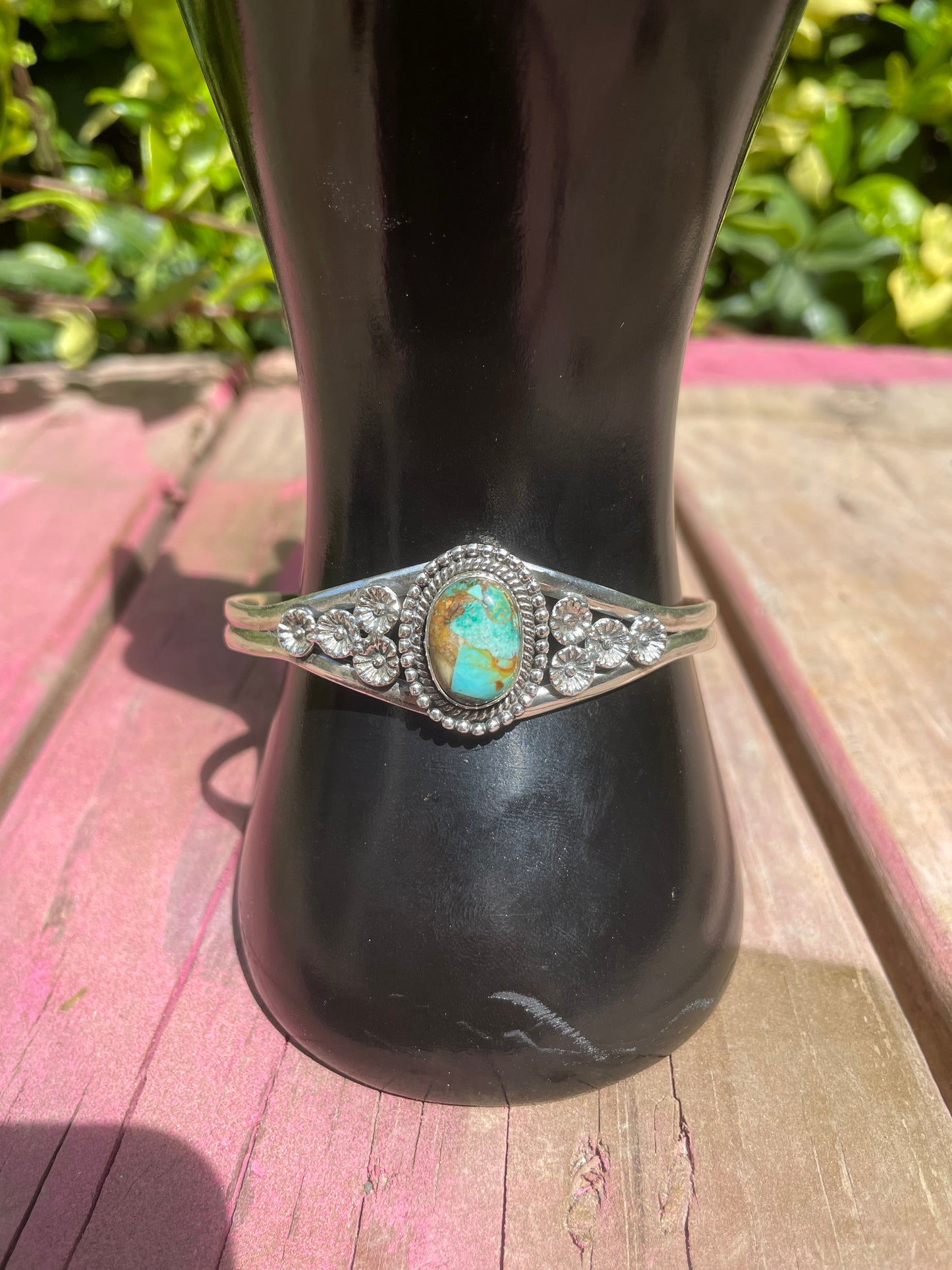 Royston Turquoise 925 Sterling Silver Cuff Bracelet