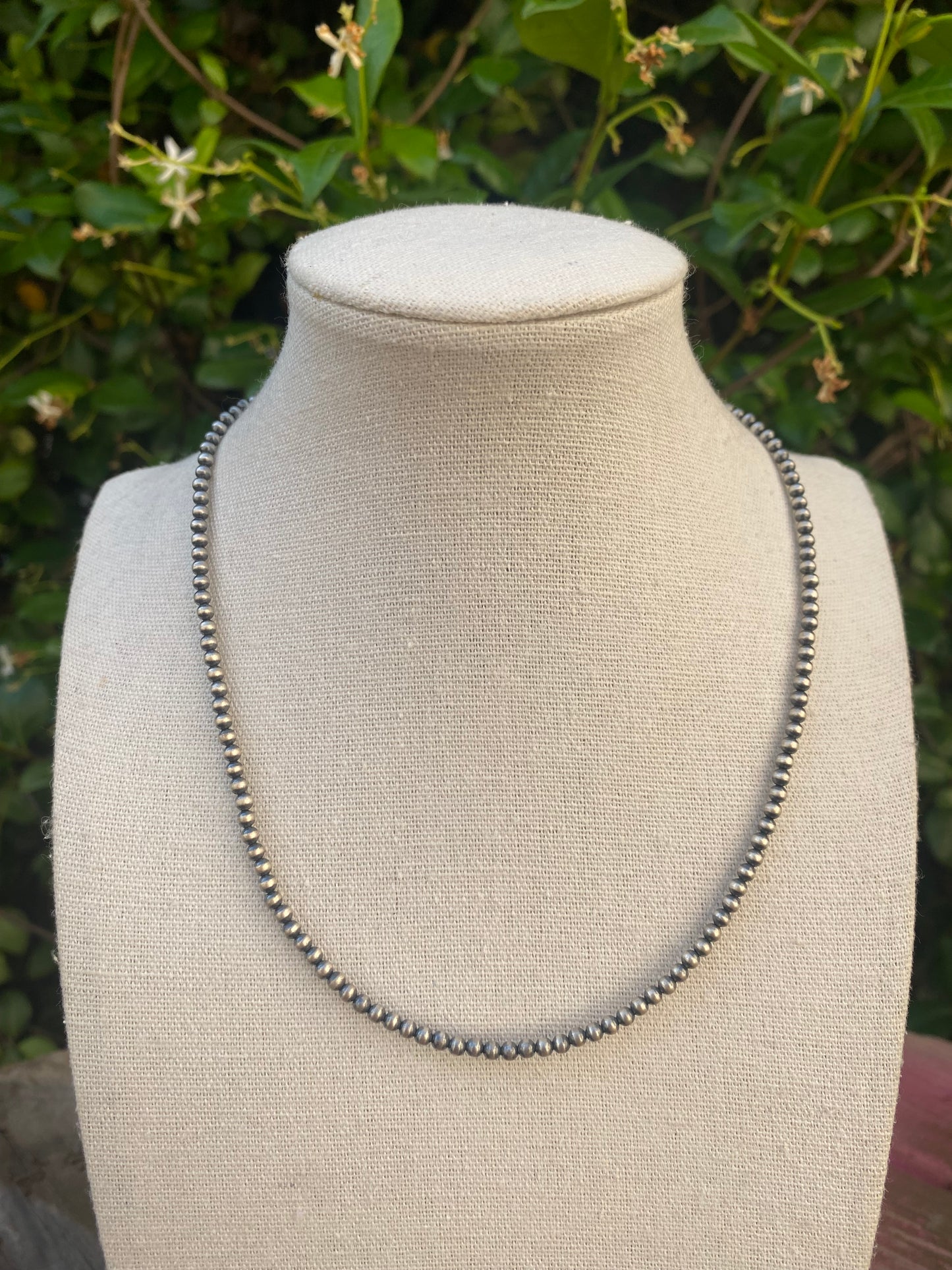 3 mm Navajo | Navajo Style Handmade Navajo Style Pearls Necklace | Varying Lengths