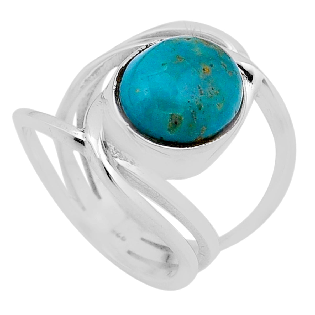 925 silver solitaire green Arizona MOJAVE turquoise ring size 6