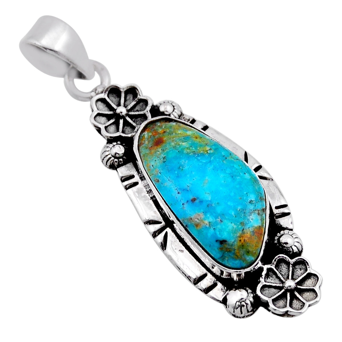 925 sterling silver matrix royston turquoise pendant jewelry