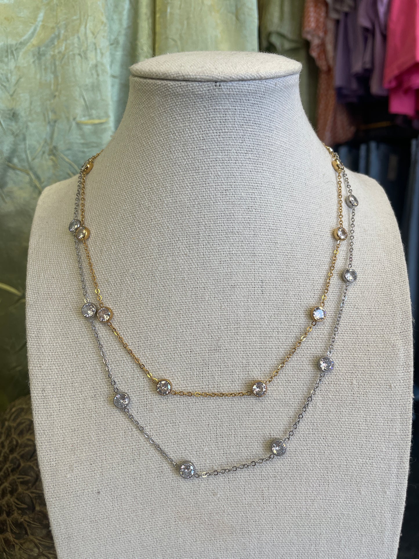 Crystals By The Yard Silver & Gold