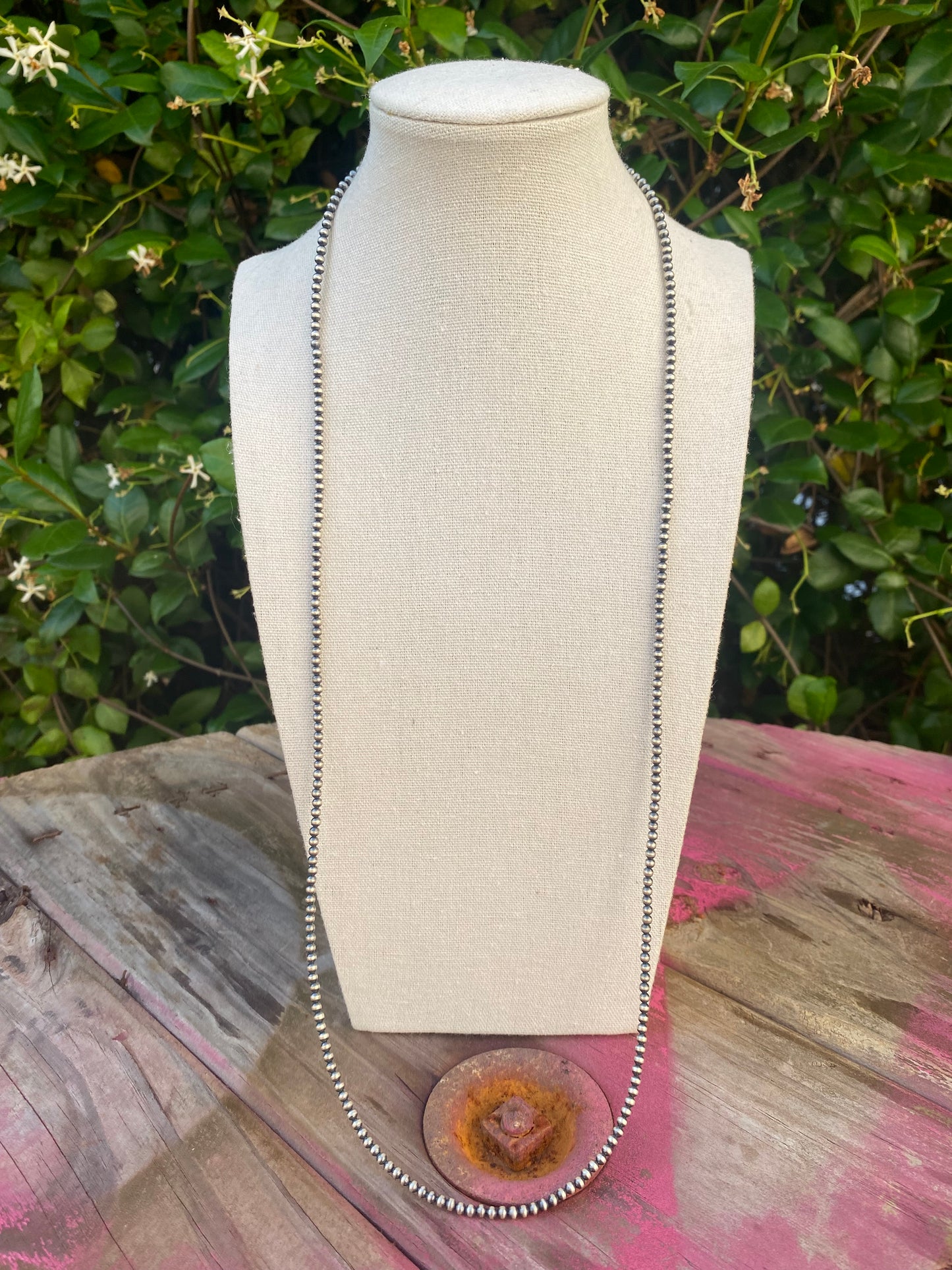 3 mm Navajo | Navajo Style Handmade Navajo Style Pearls Necklace | Varying Lengths