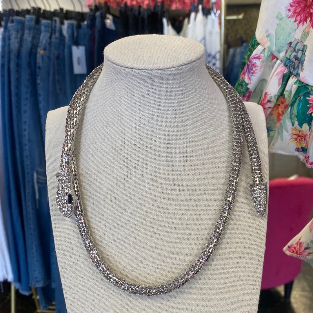 Snake Necklace Silver