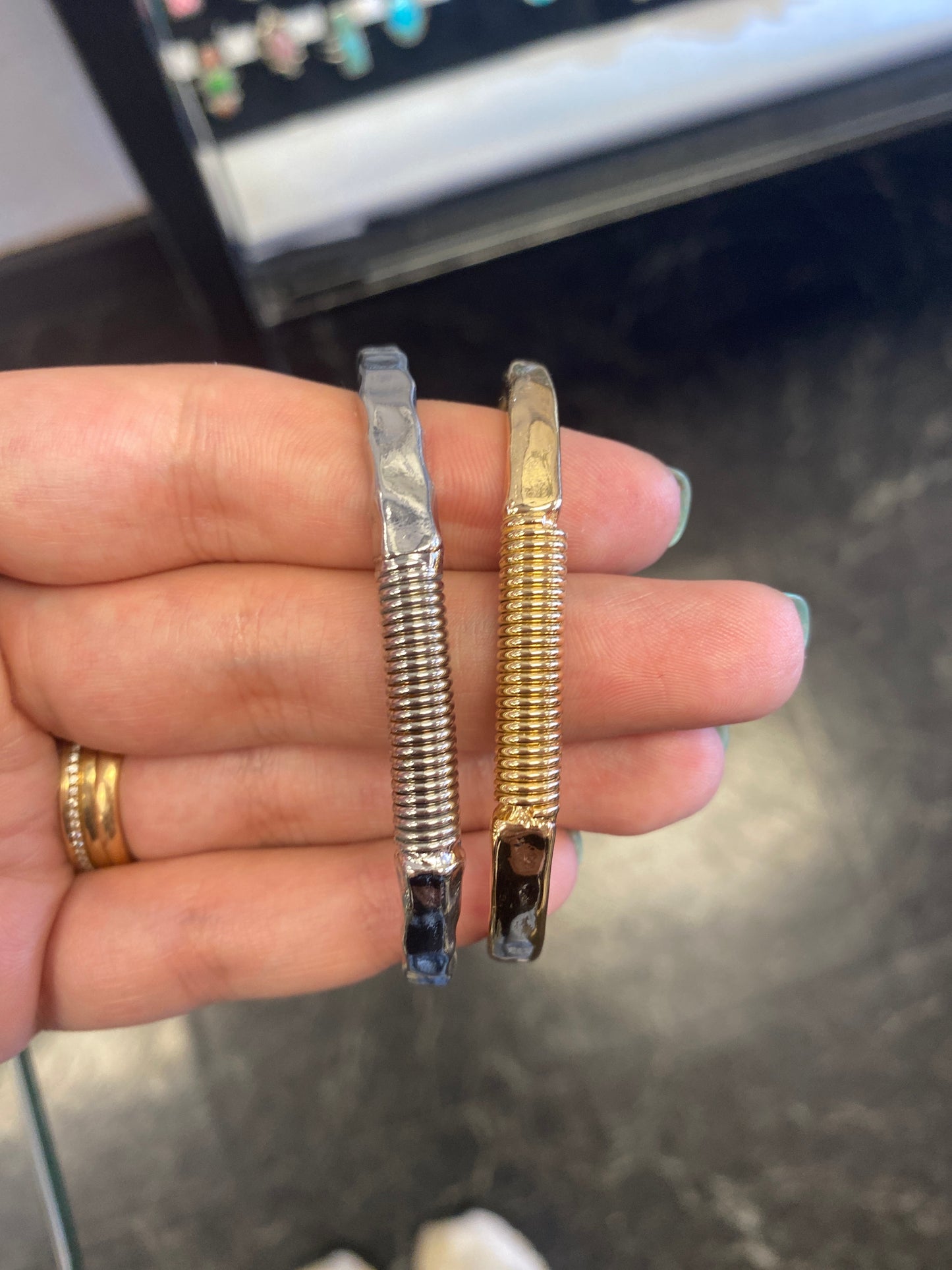 Cross Hook Cuff Bracelet