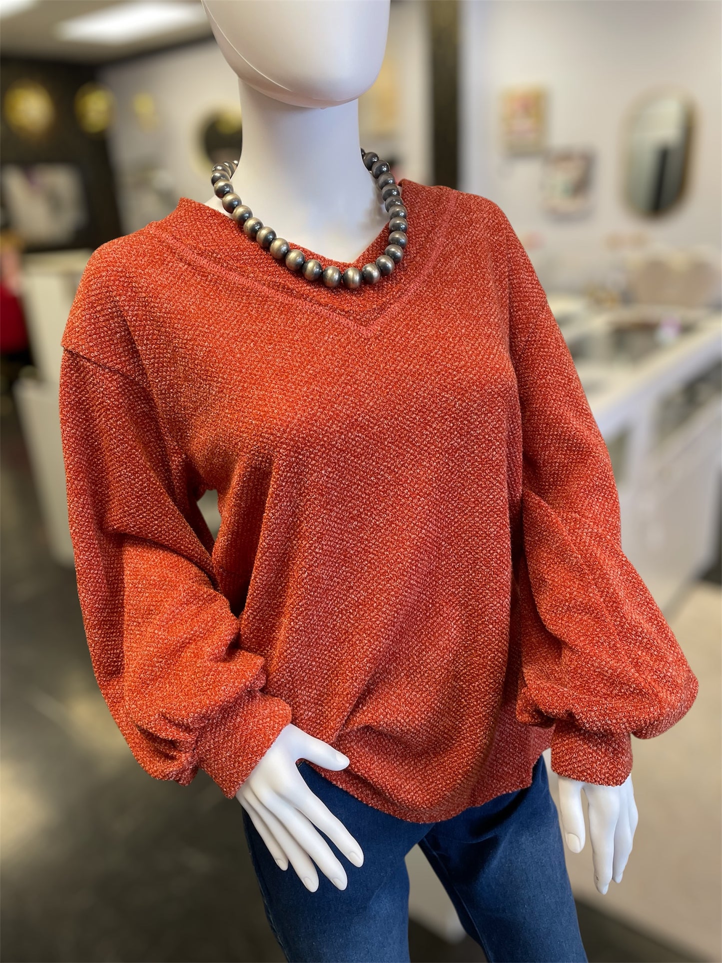 Brick Long Sleeve Top