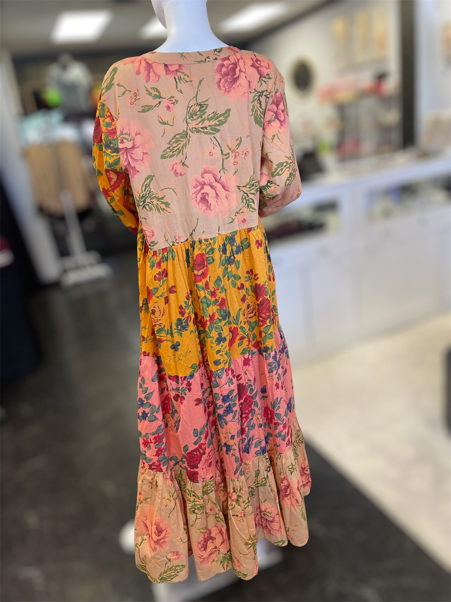 Tea Maxi Rose Dress 2X