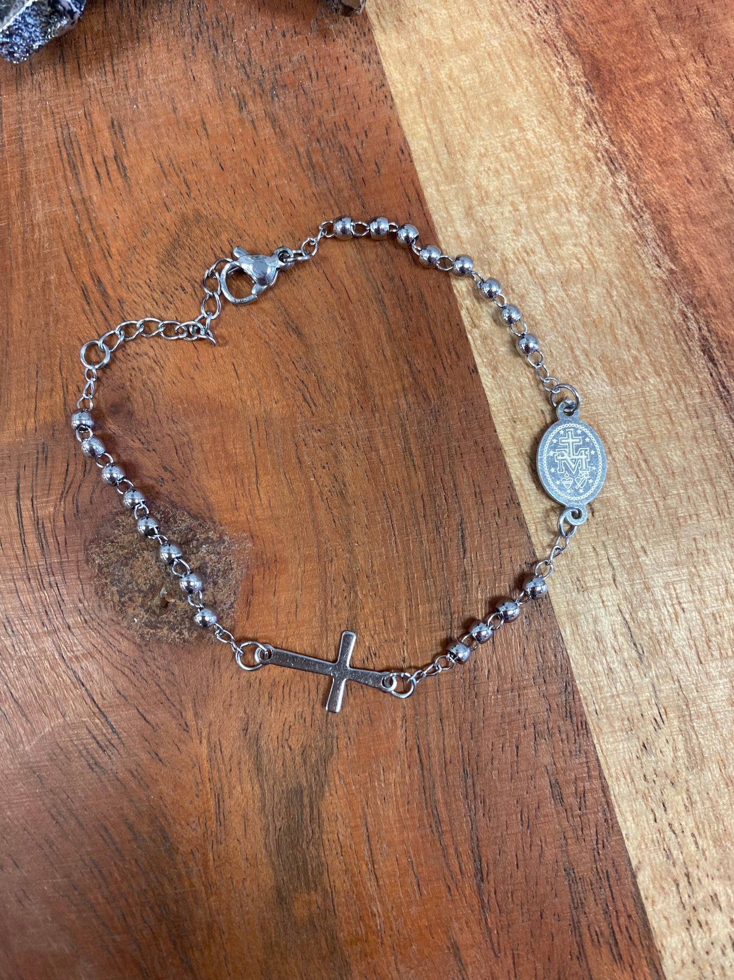 Religious Cross Beaded Bracelet