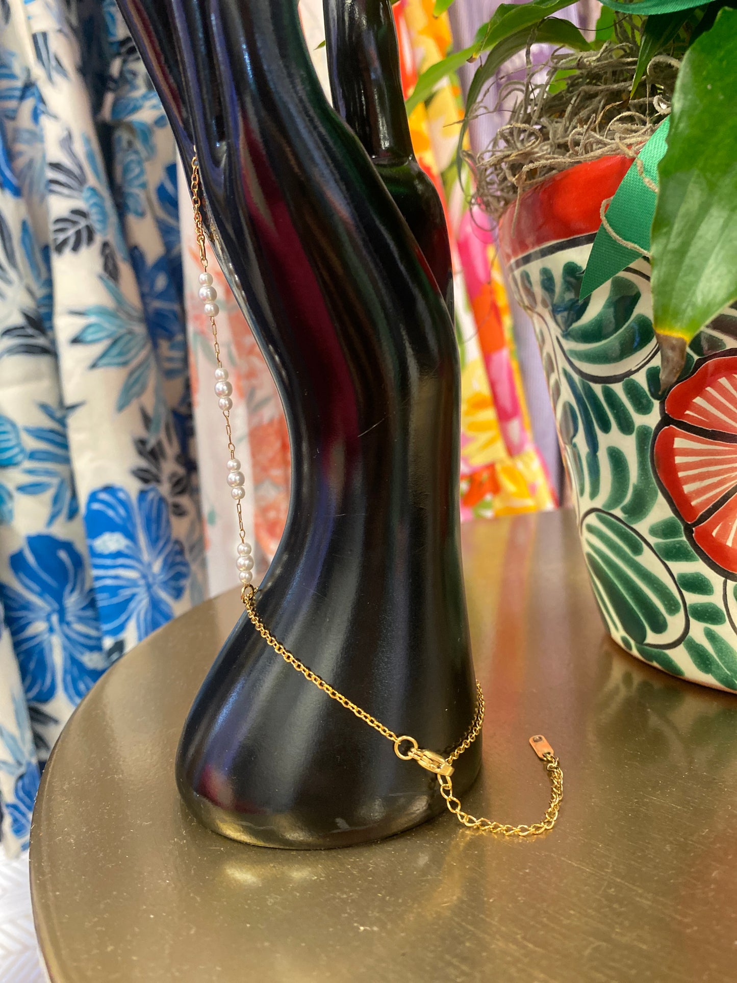 Stainless Gold Plated Hand Chain