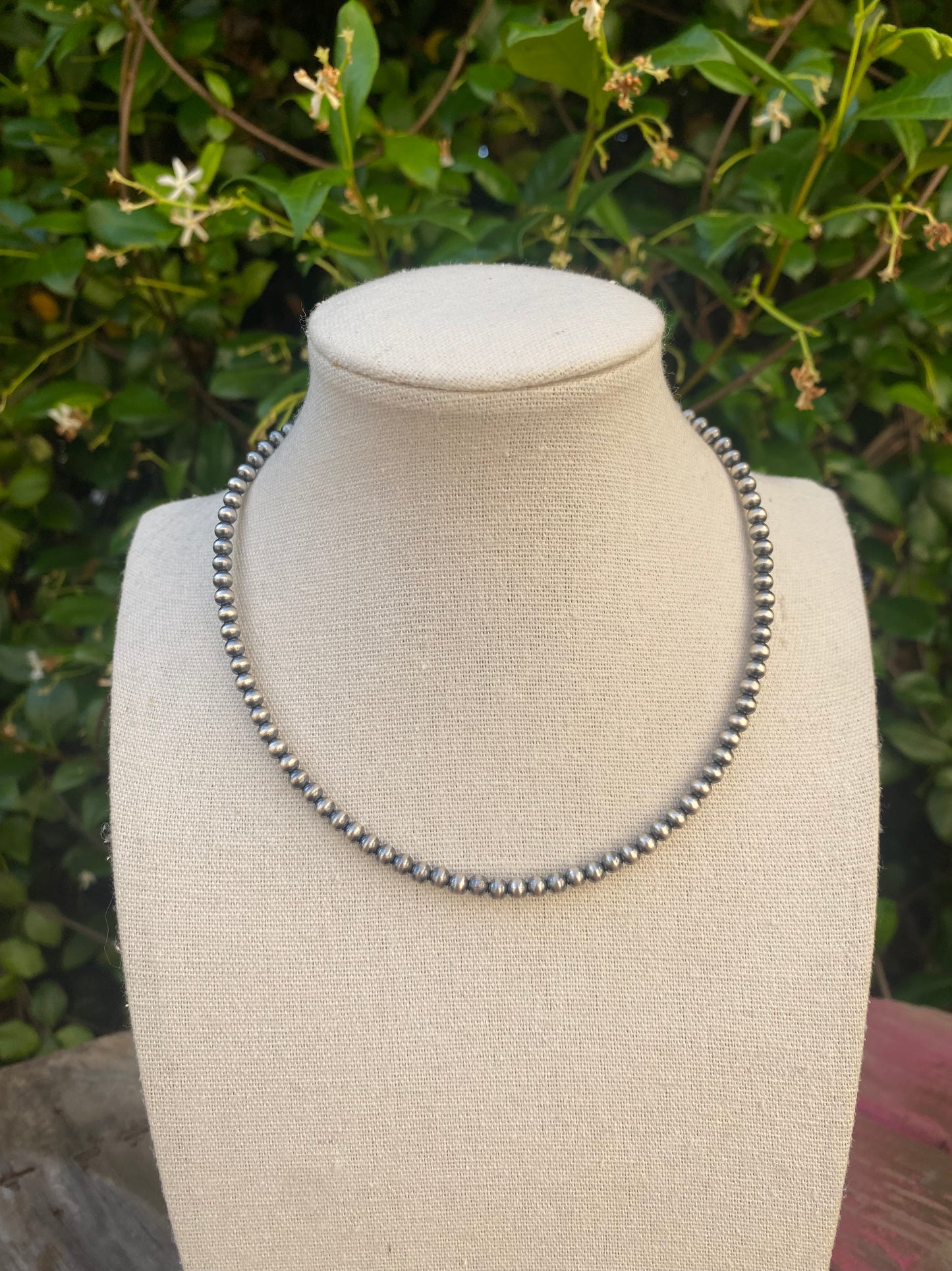 4mm Navajo | Navajo Style Handmade Navajo Style Pearls Necklace | Varying Lengths