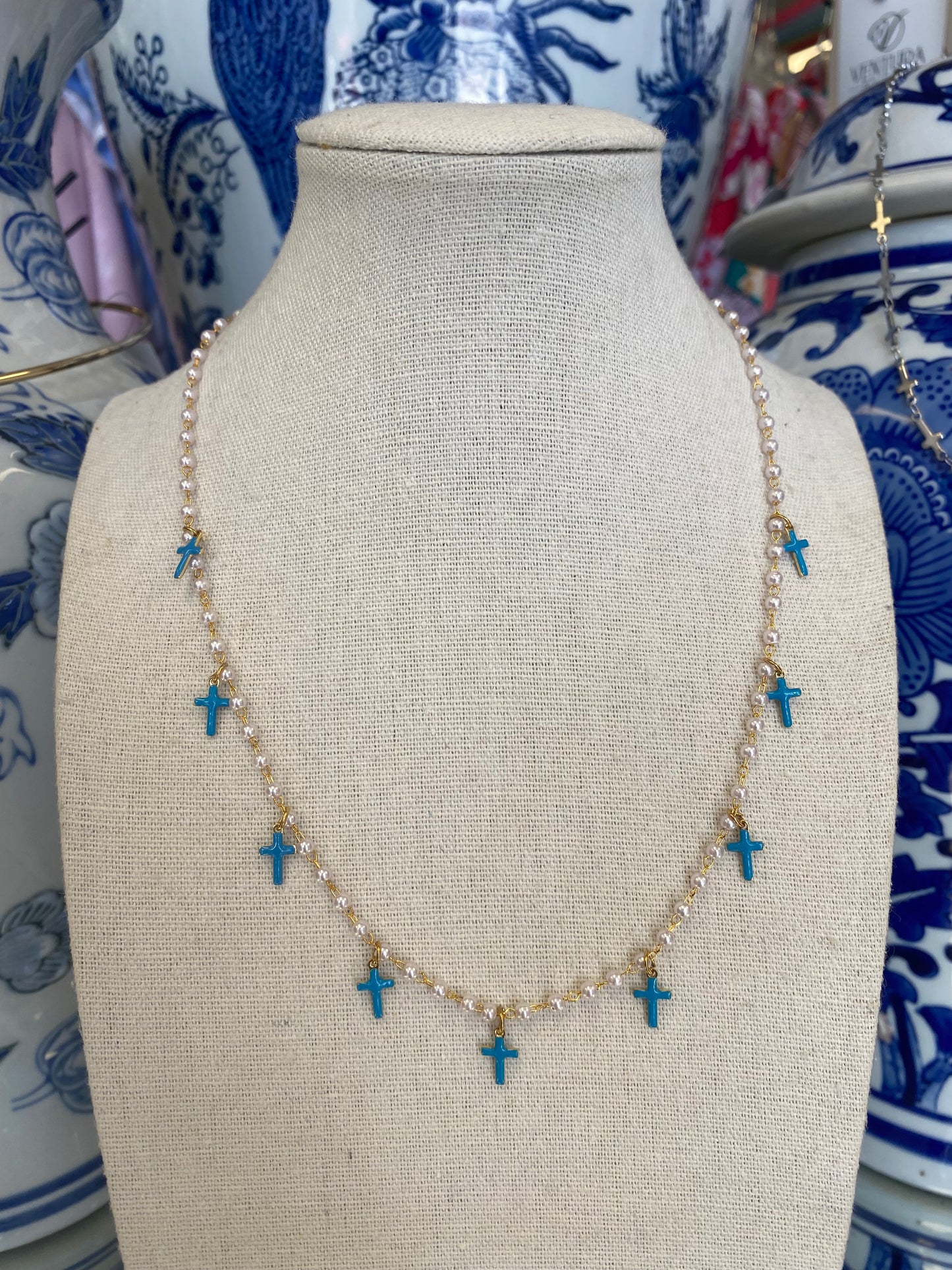 Multi Cross Necklace (one strand)