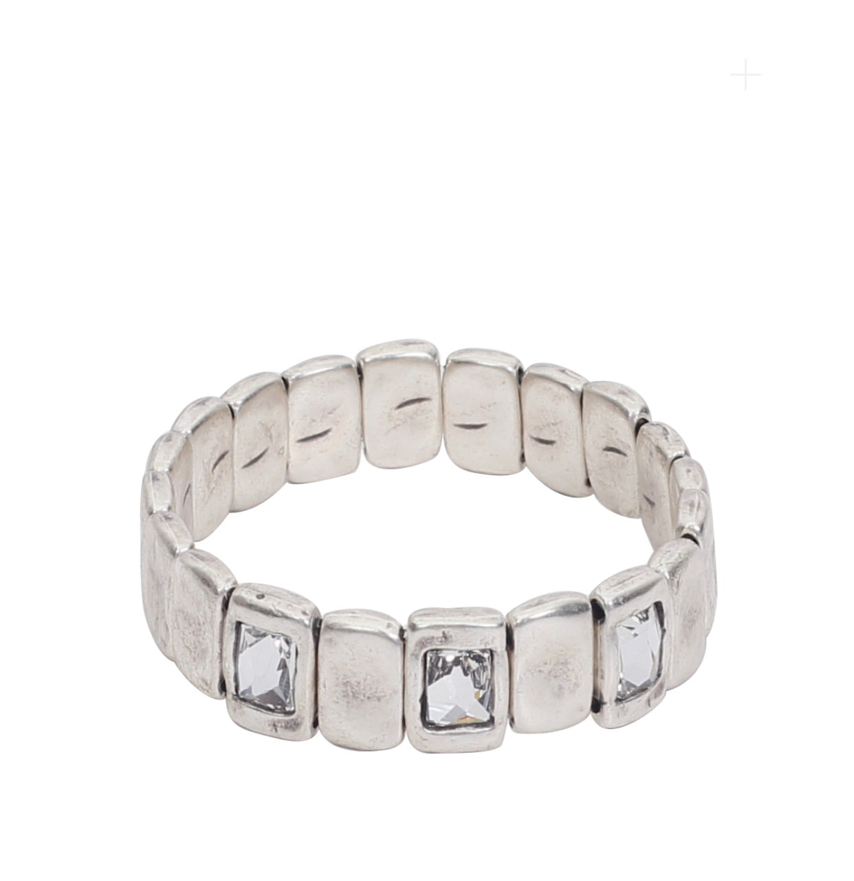 Handmade Crystal Pewter Bracelet