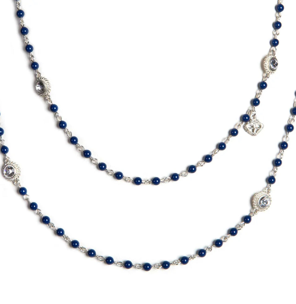 Wrap - 4mm Pearl Dark Lapis