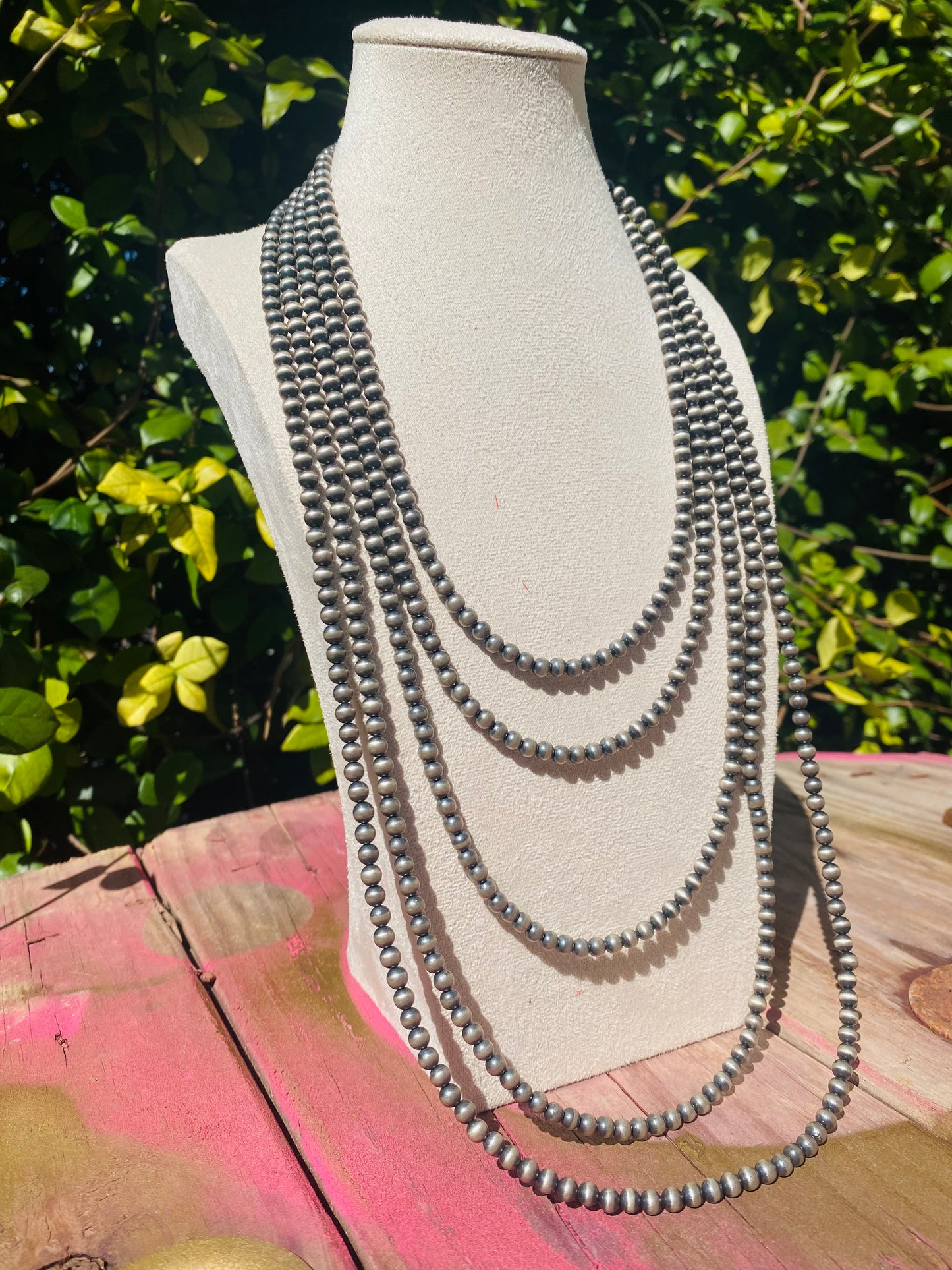 5mm Navajo | Navajo Style Handmade Navajo Style Pearls Necklace | Varying Lengths
