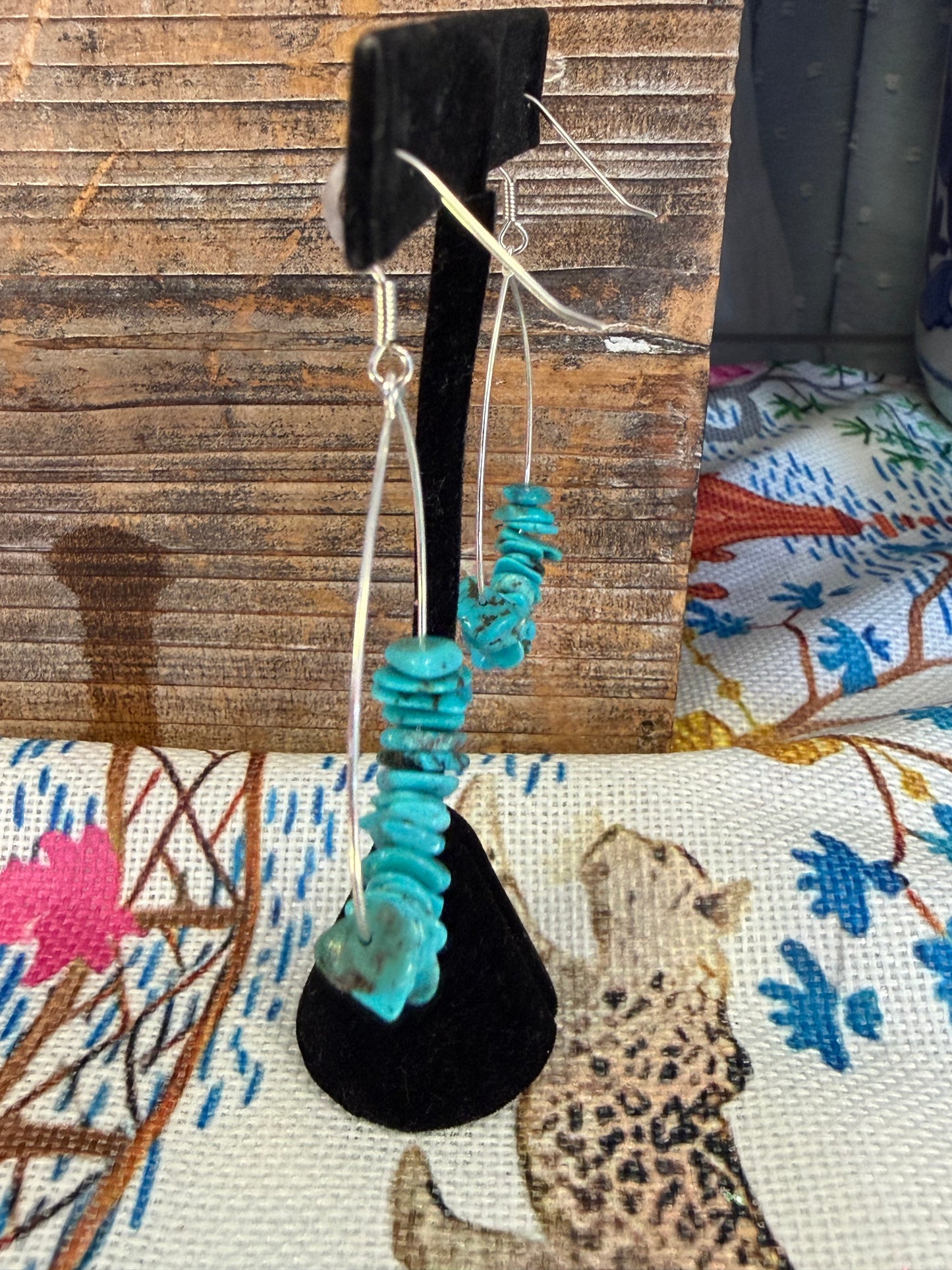 Sterling Silver Hoop Fish Hook Earrings
