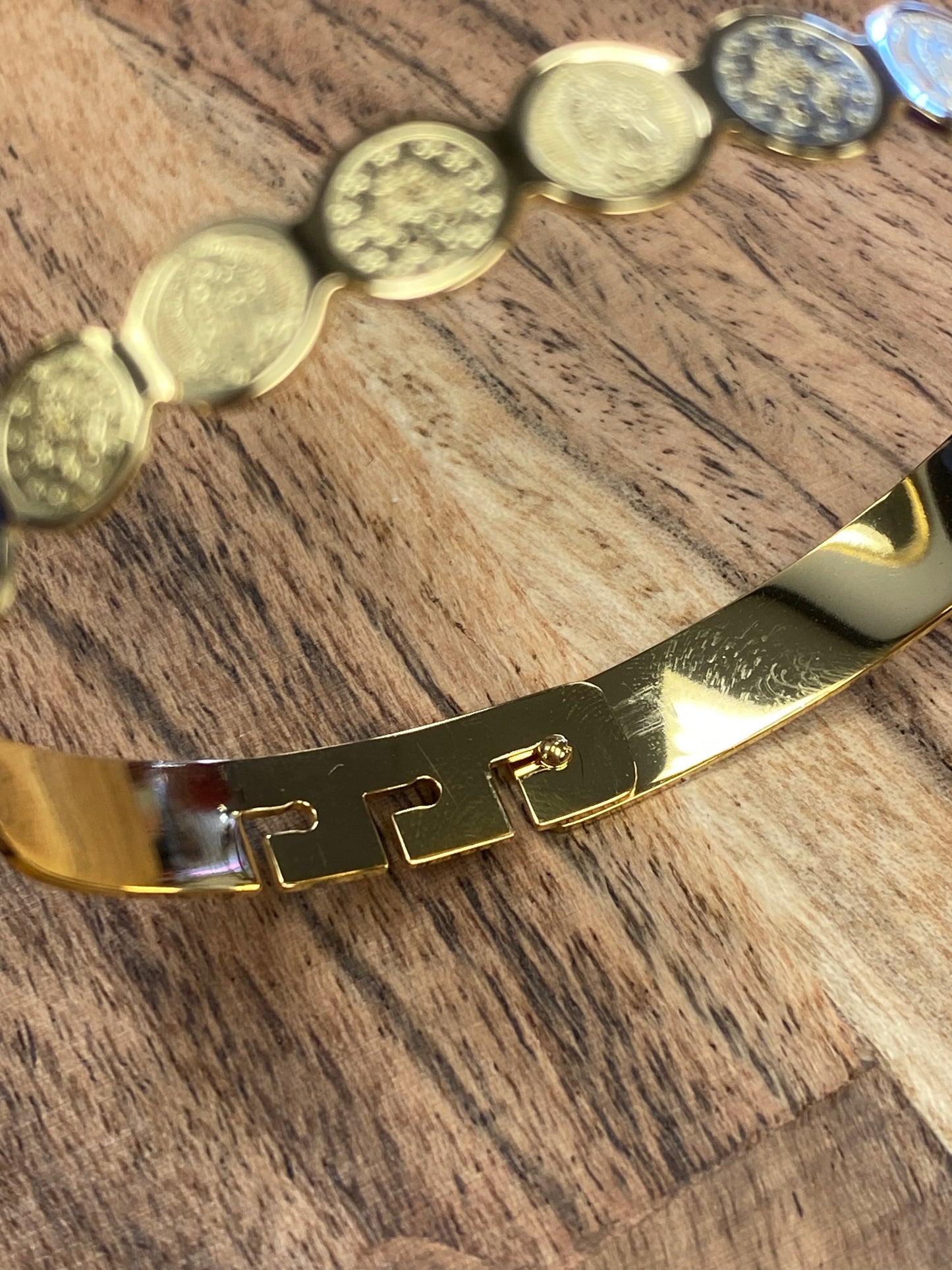Gold Mother Mary Cuff