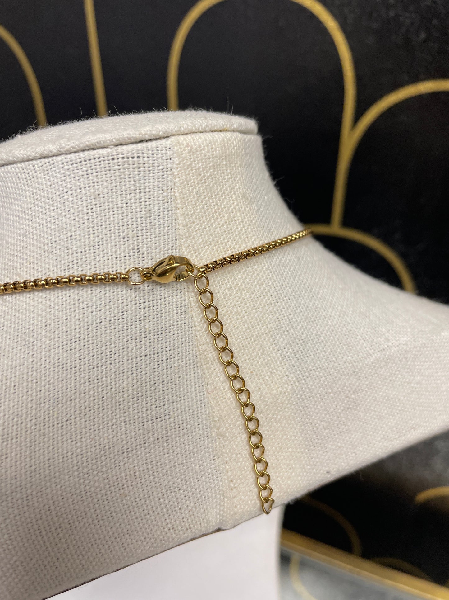 Mary Stainless Gold Plated Necklace