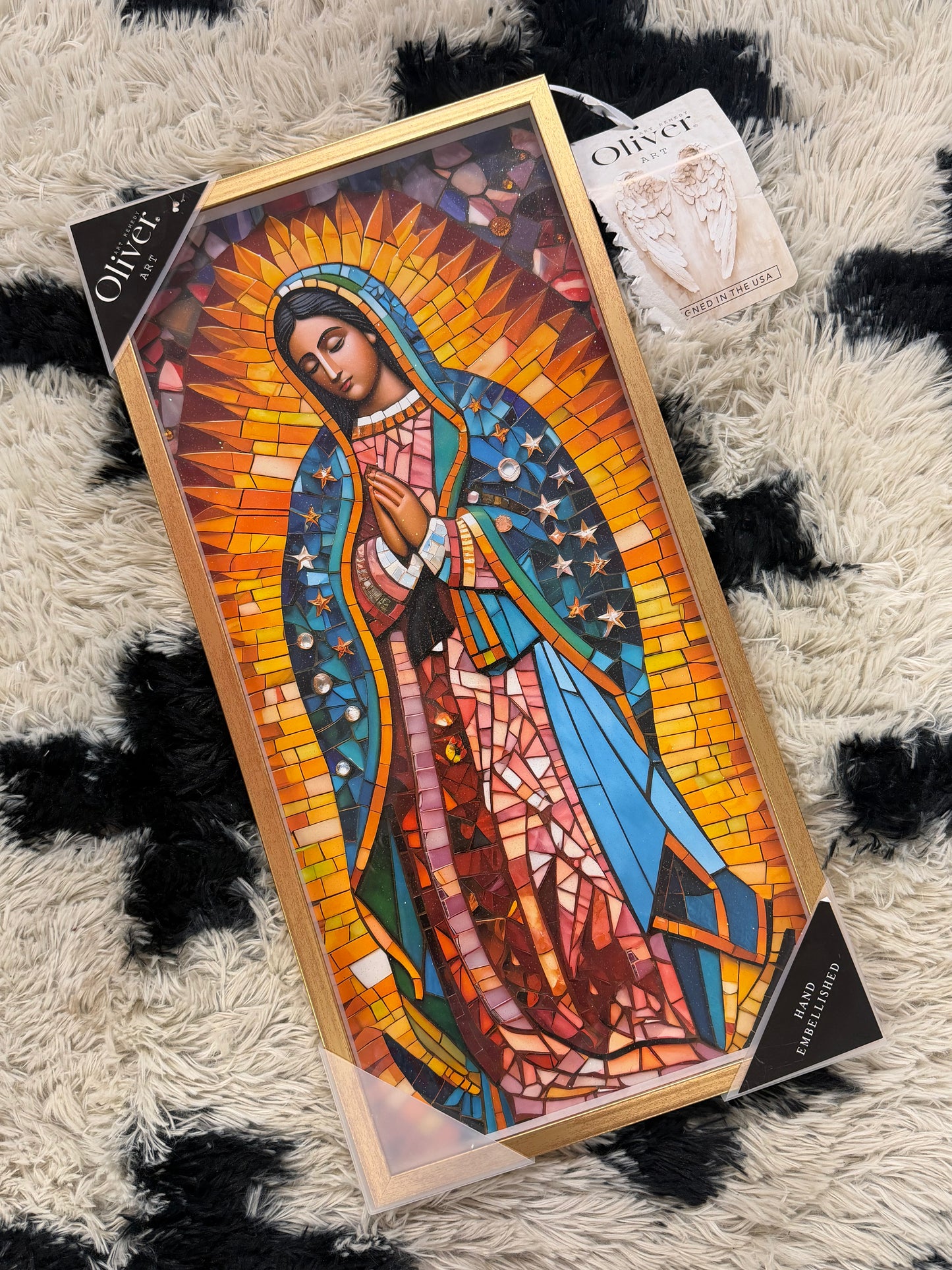 Oliver Art Glitter Virgin Mary Art